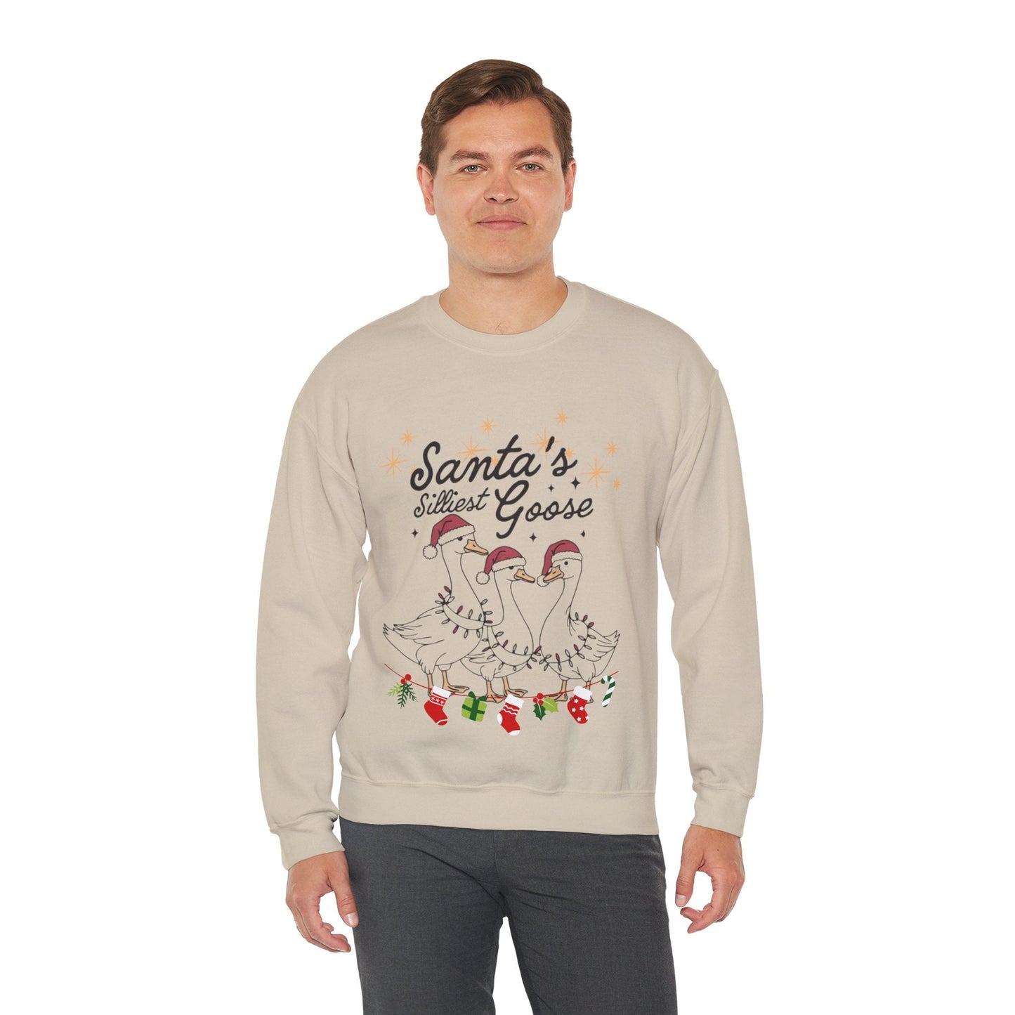Santas Silliest Goose Sweatshirt, Farmer Christmas Gift