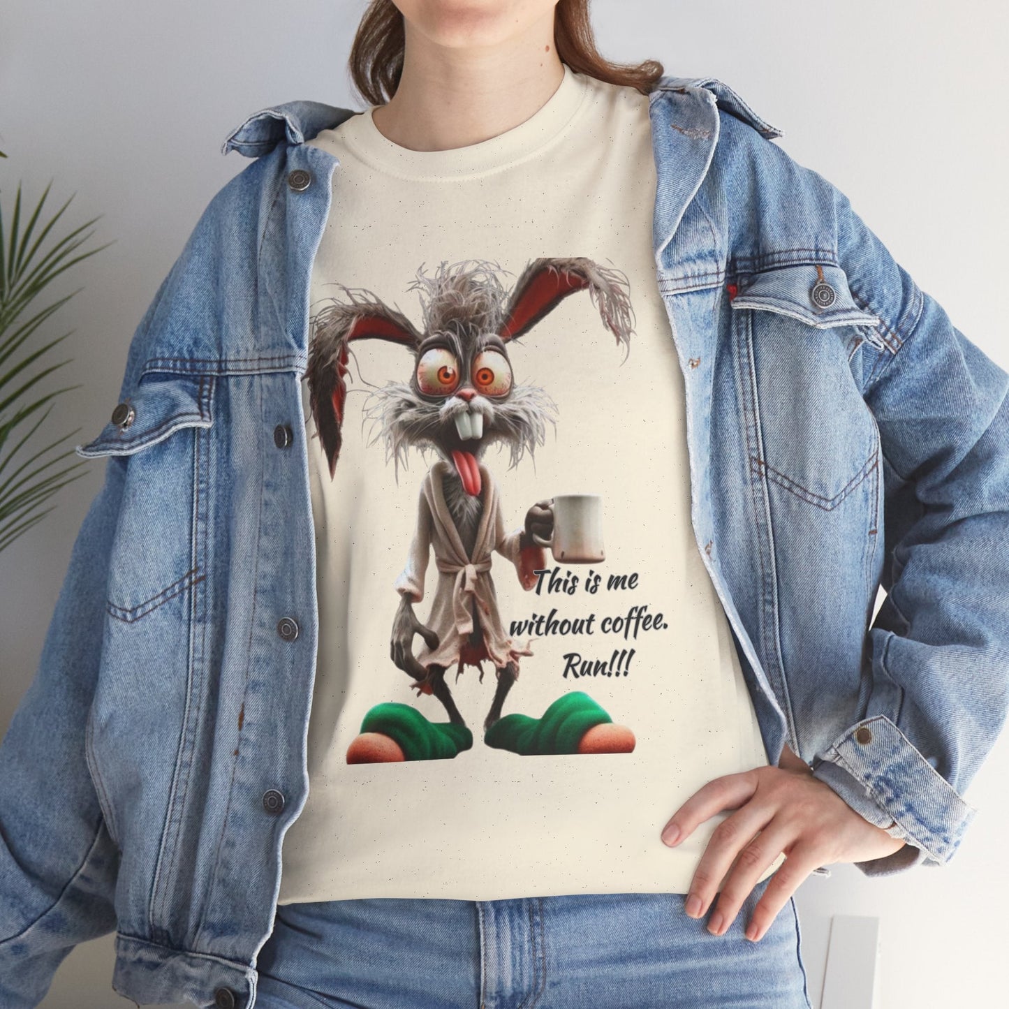 Funny Coffee Lover Tee - Unisex Heavy Cotton Shirt, Perfect Gift for Caffeine Addicts