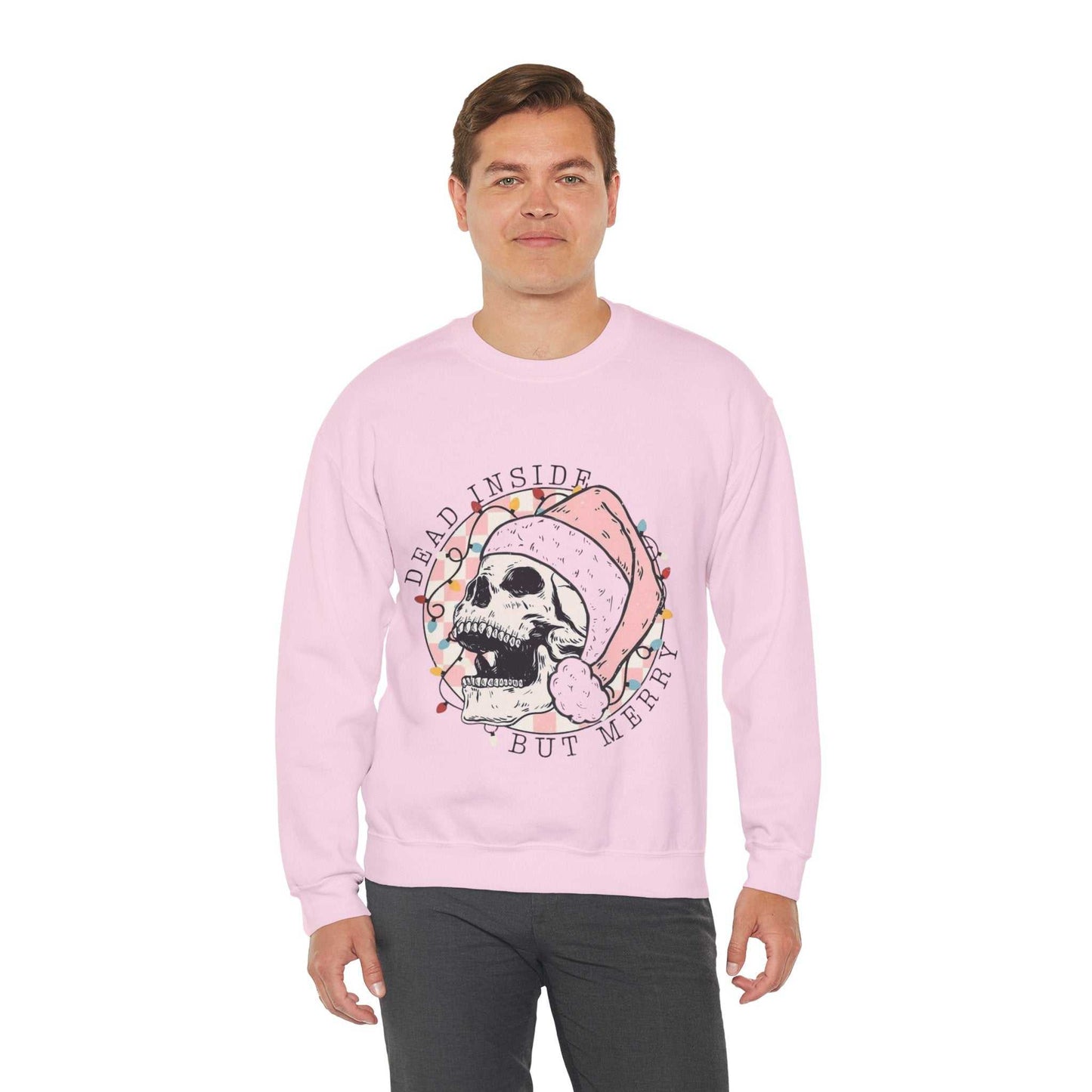 Dead Inside Skeleton Christmas Sweatshirt, Holiday Skeleton Gift