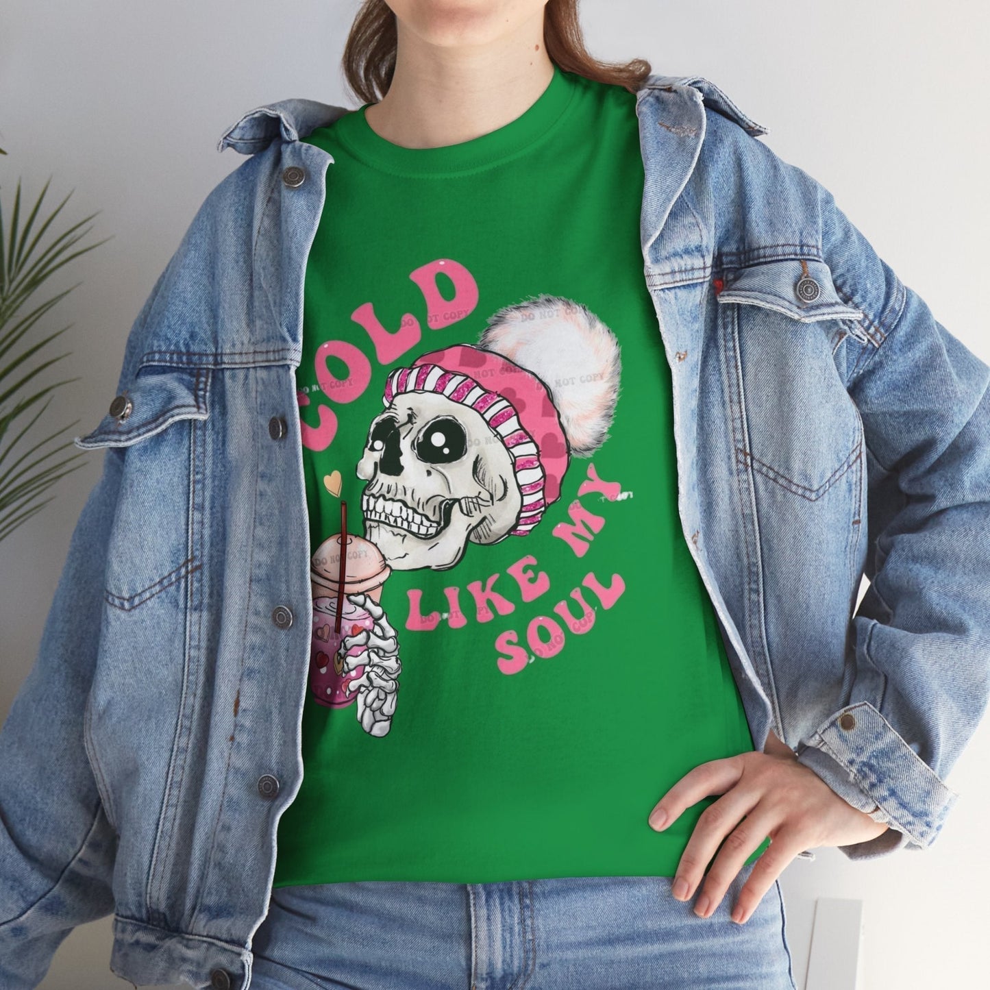 Cold Like My Soul T-Shirt, Skeleton Coffee Gift