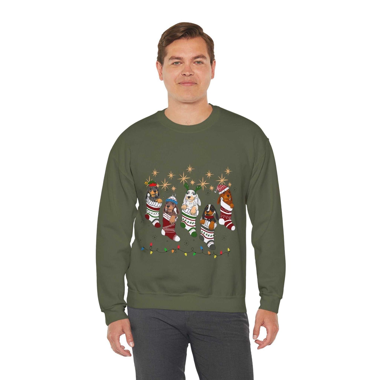 Funny Christmas Dogs Sweatshirt, Christmas Dog Gift