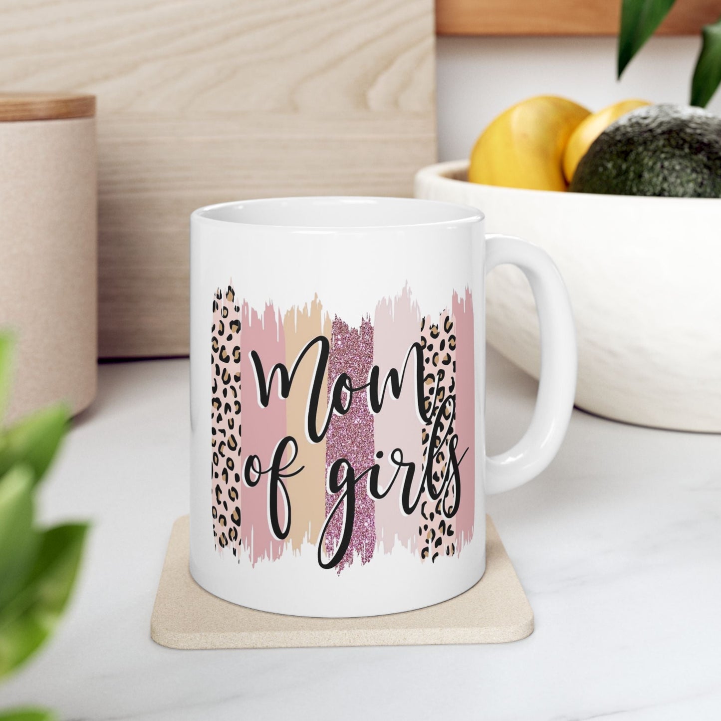 Trendy Leopard Print Ceramic Mug - "Mugs of Girls" - Perfect Gift for Coffee Lovers
