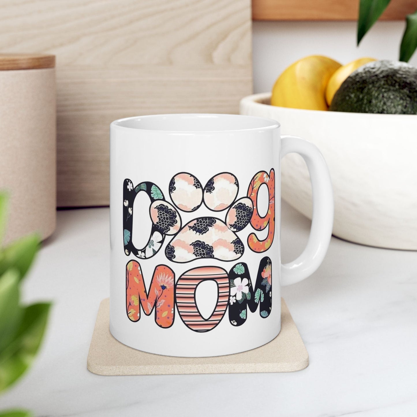 Floral Design Mom Mug - Perfect Gift for Mother's Day or Birthdays