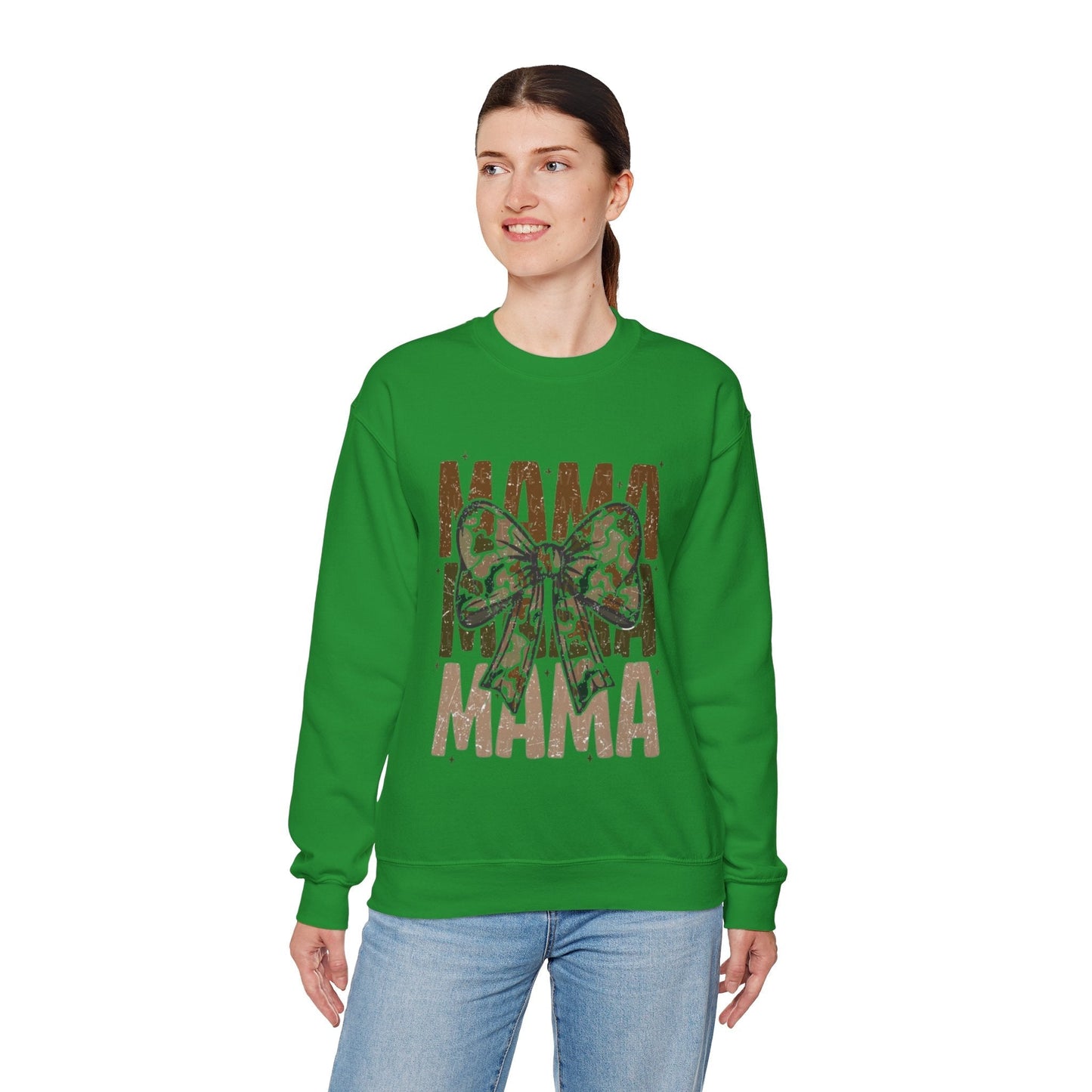 Mama Bow Camo Crewneck Sweatshirt - Perfect Gift for Moms