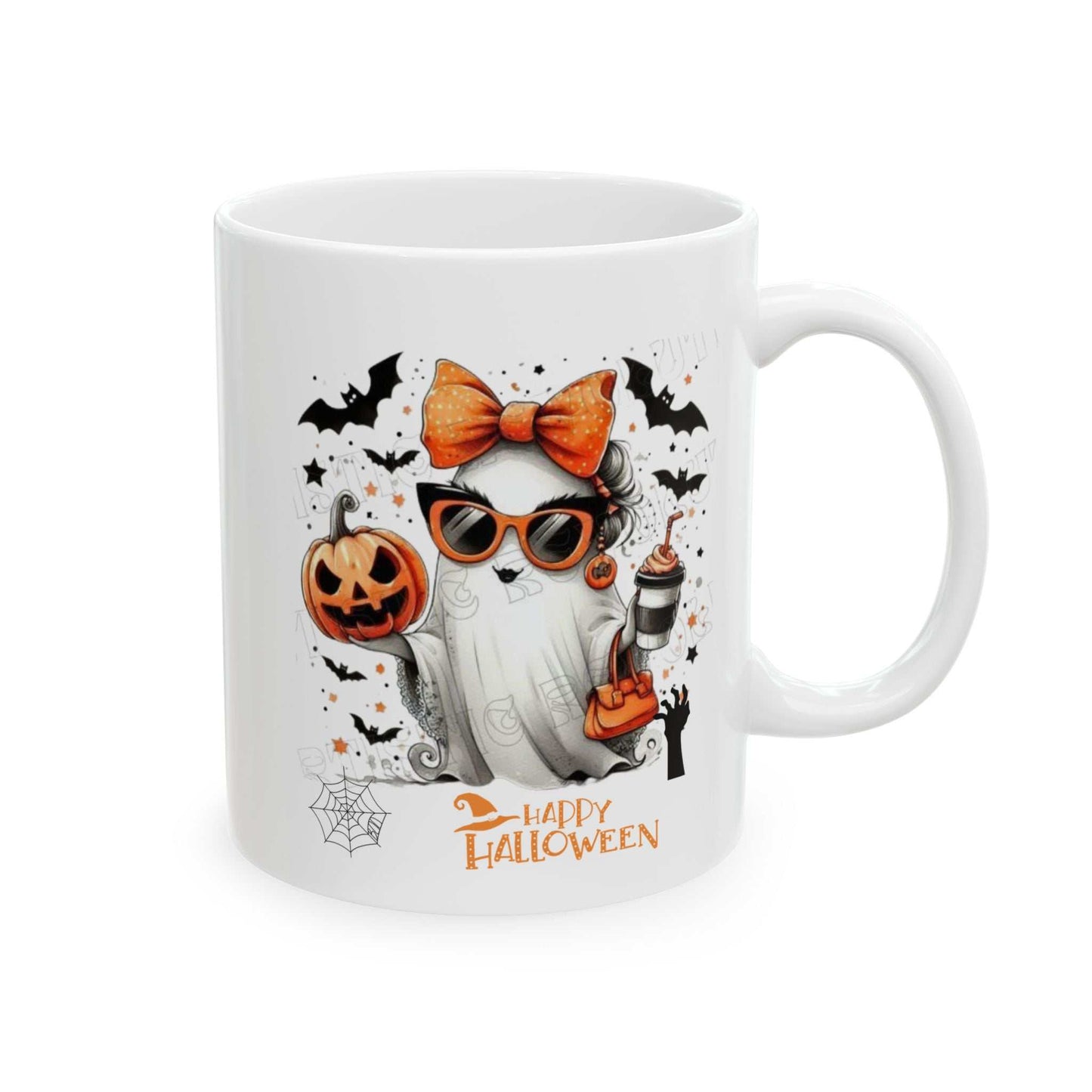 Halloween Girl Mugs, Cute Girl Ghost Gift, Spooky Season Mug