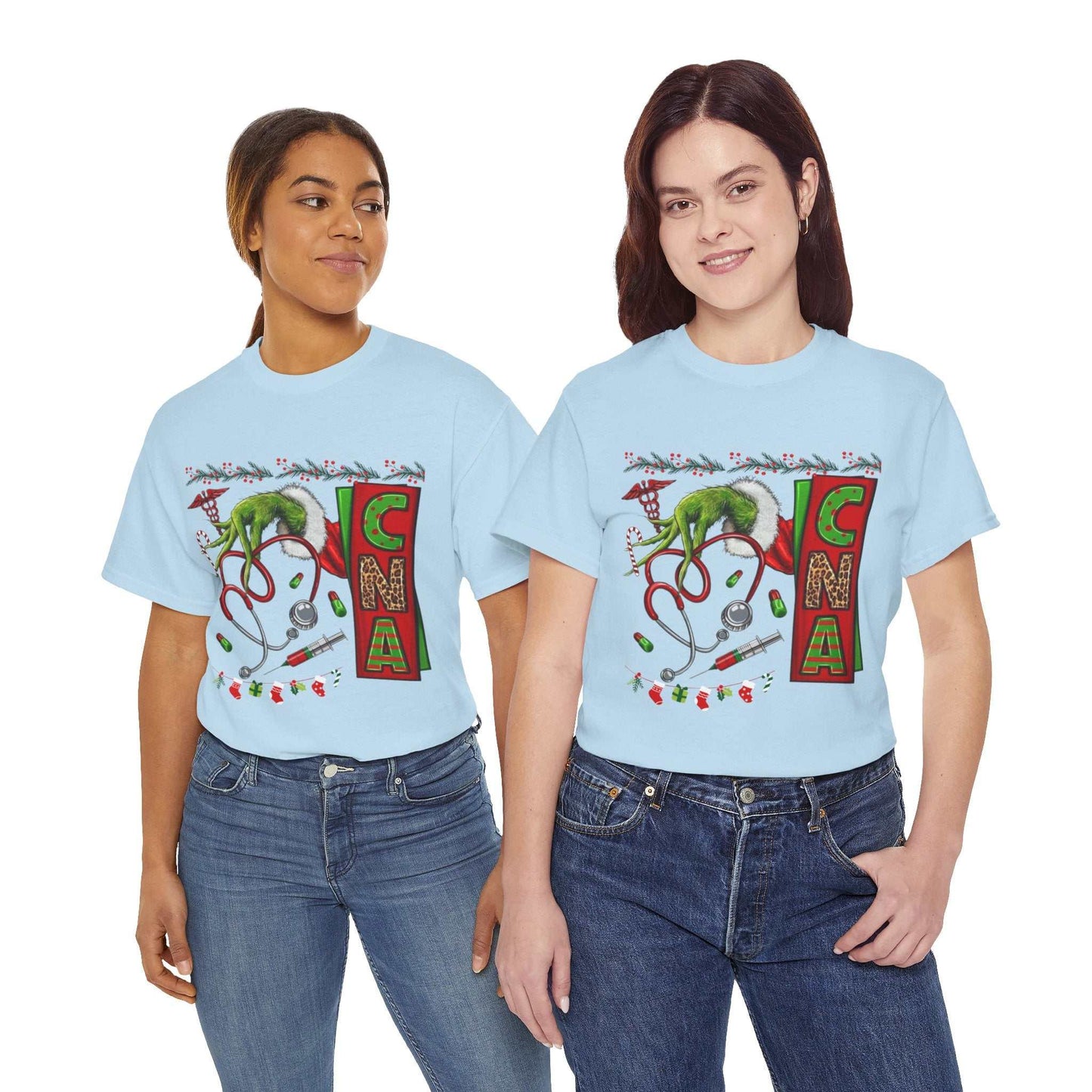 Nurse Stethoscope Christmas T-shirt, Grinch Stethoscope Gift