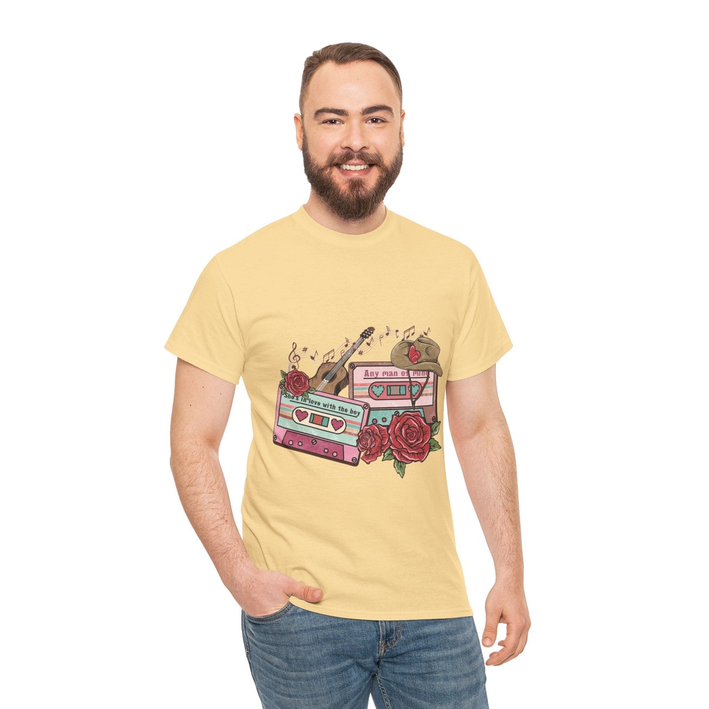 Country Music Love Songs T-Shirt, Retro Cowboy Cassette Love Gift