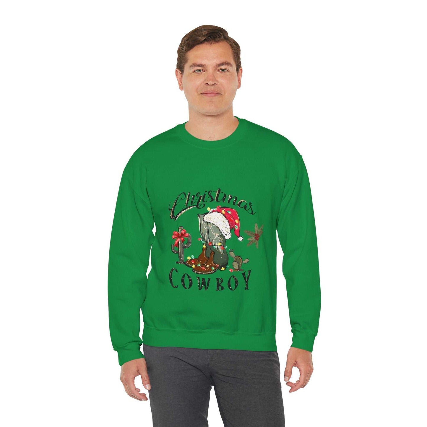 Western Christmas Cowboy Sweatshirt, Western Theme Christmas Gift