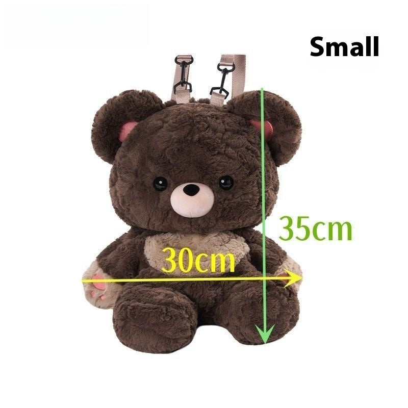 Couples Bag Love Bear Cute Versatile Plush Backpack