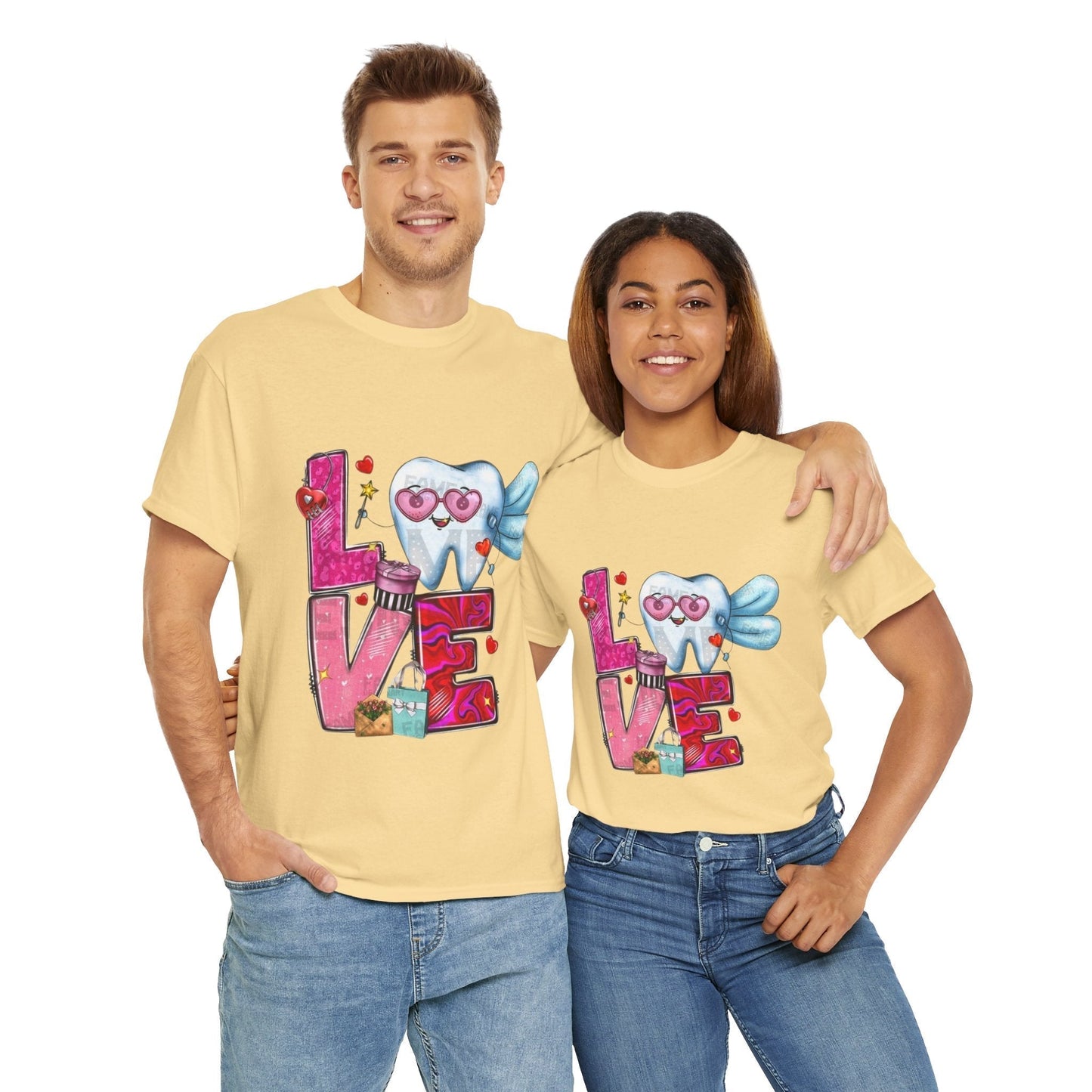 Love Dental Valentine T-Shirt, Dental Hygienist Gift