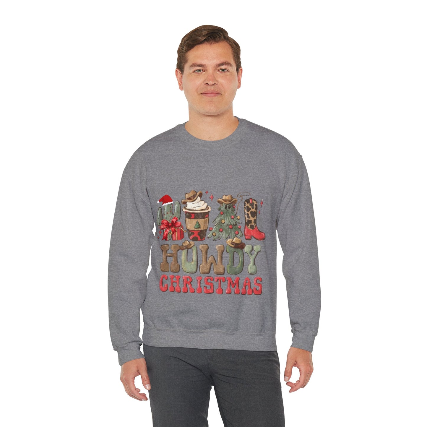 Howdy Christmas Sweatshirt, Cowboy Christmas Gift