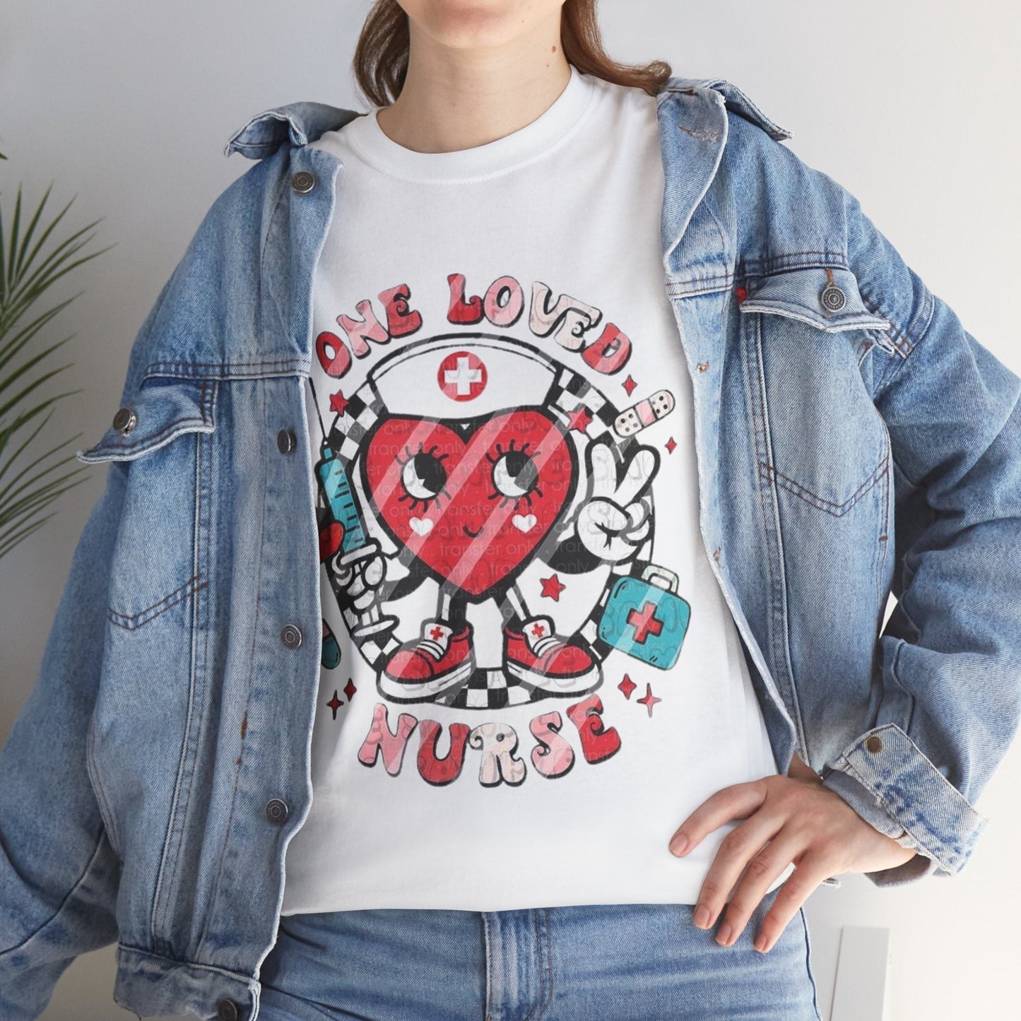 One Love Nurse T-Shirt, Nurse Heart Loved Gift