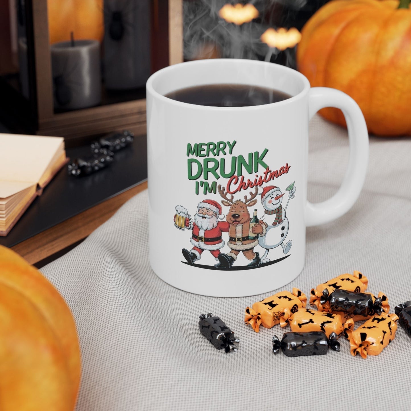 Merry Drunk Im Christmas Mug – Funny Holiday Coffee Cup, Christmas Party Gift