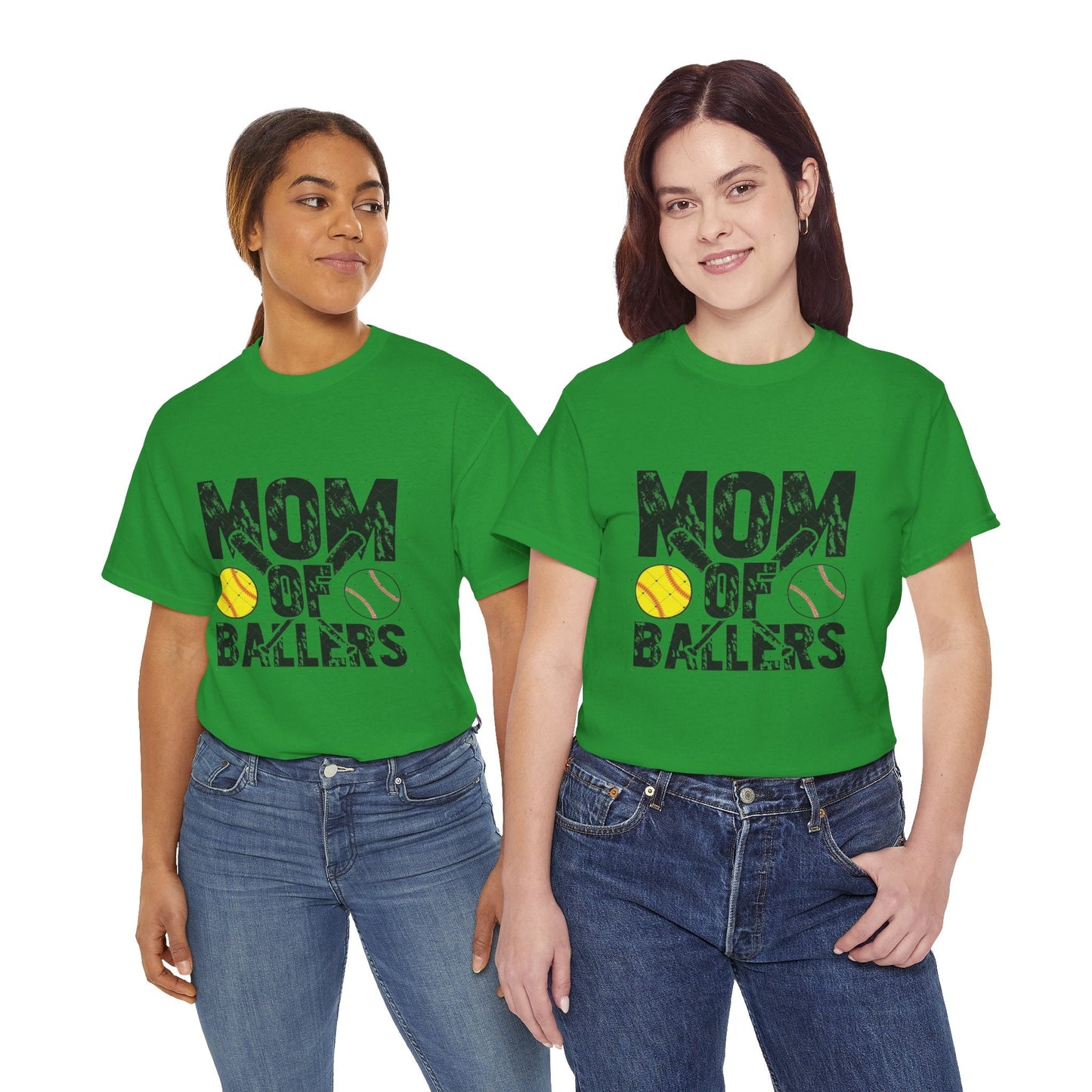 Mom of Ballers Unisex Heavy Cotton Tee - Perfect Gift for Sports Moms