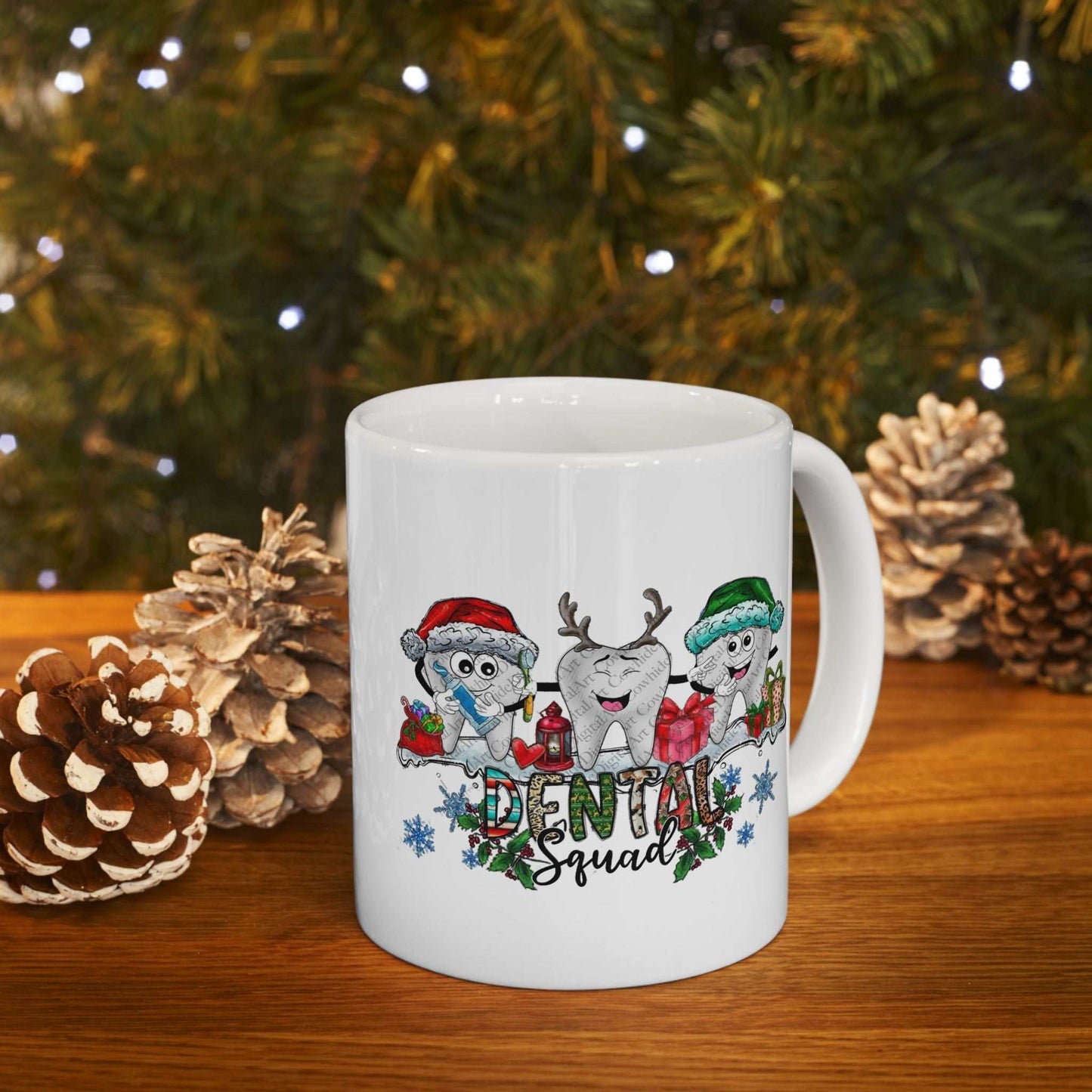 Christmas Dental Squad Mugs, Christmas Dentist Gift