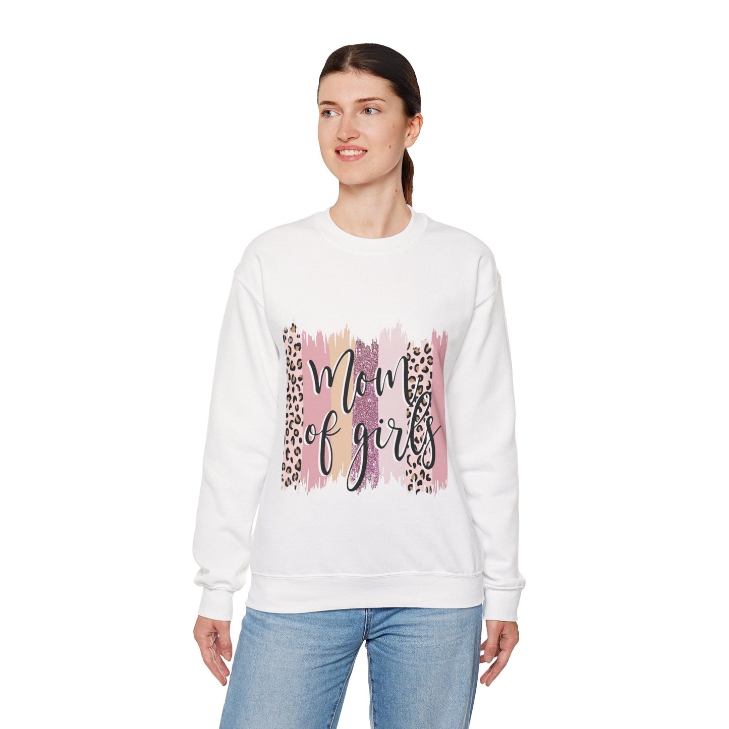 Mom of Girls Crewneck Sweatshirt - Stylish & Comfy Gift for Moms