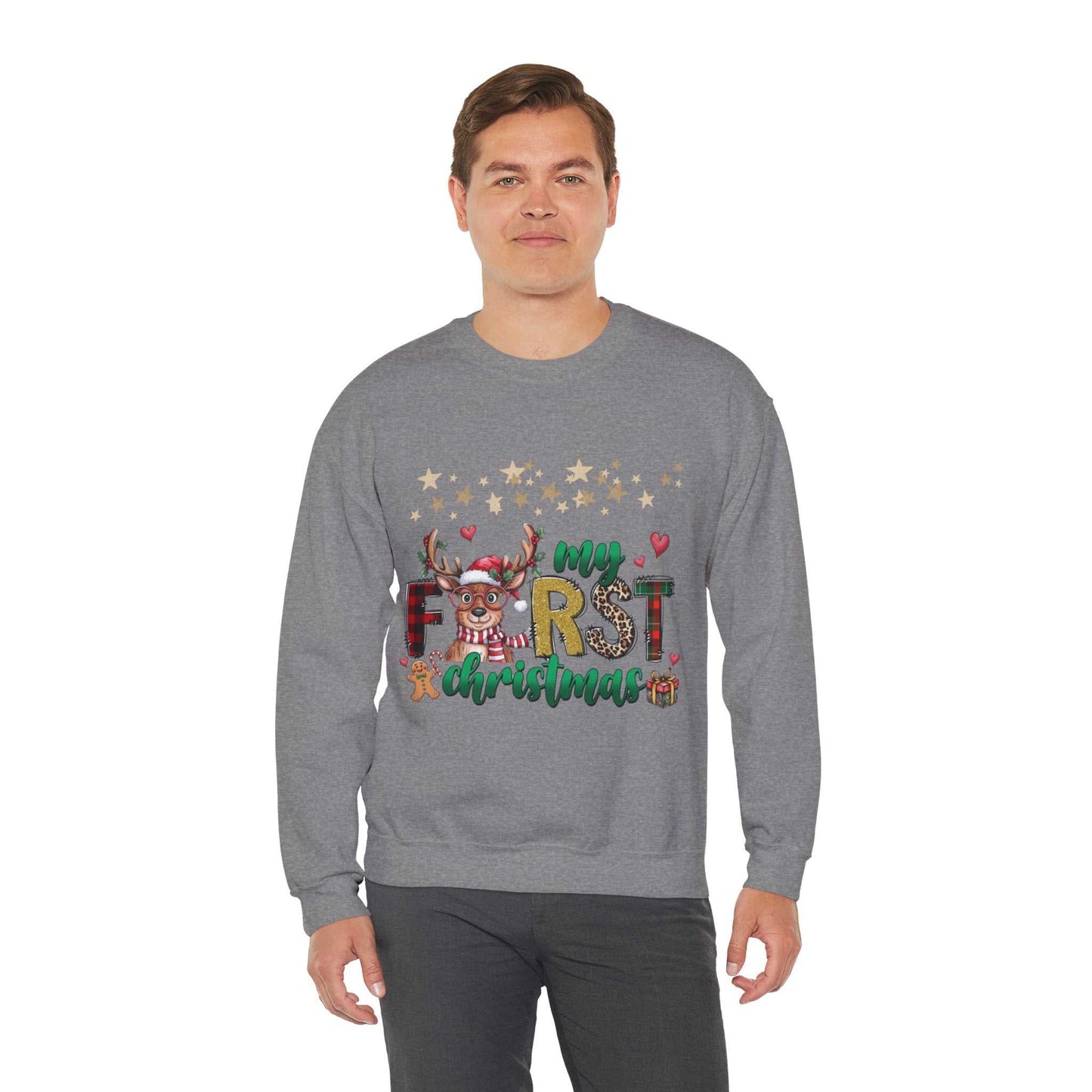 My First Christmas Sweatshirt, Family Sweatshirt Gift, Cute Baby Sweater for Christmas