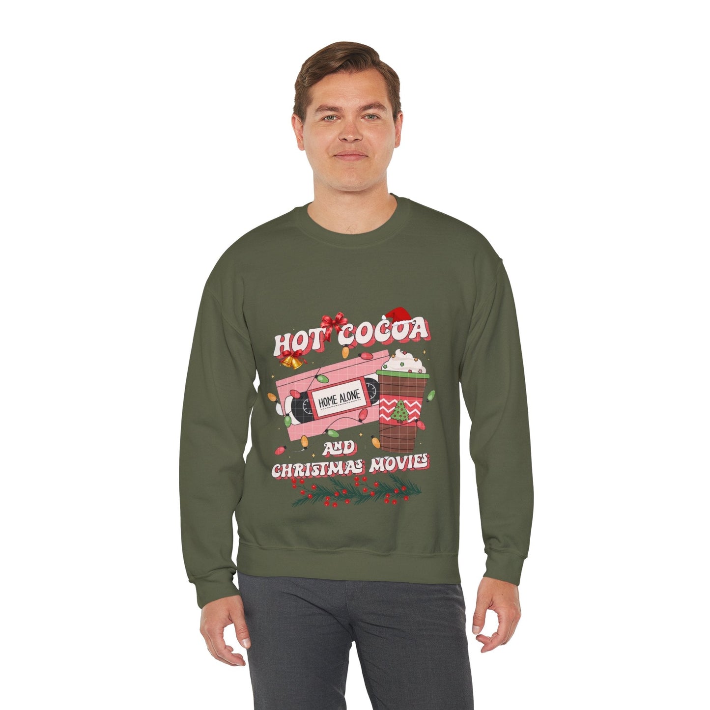 Hot Cocoa And Christmas Movies Sweatshirt, Christmas Latte Tee
