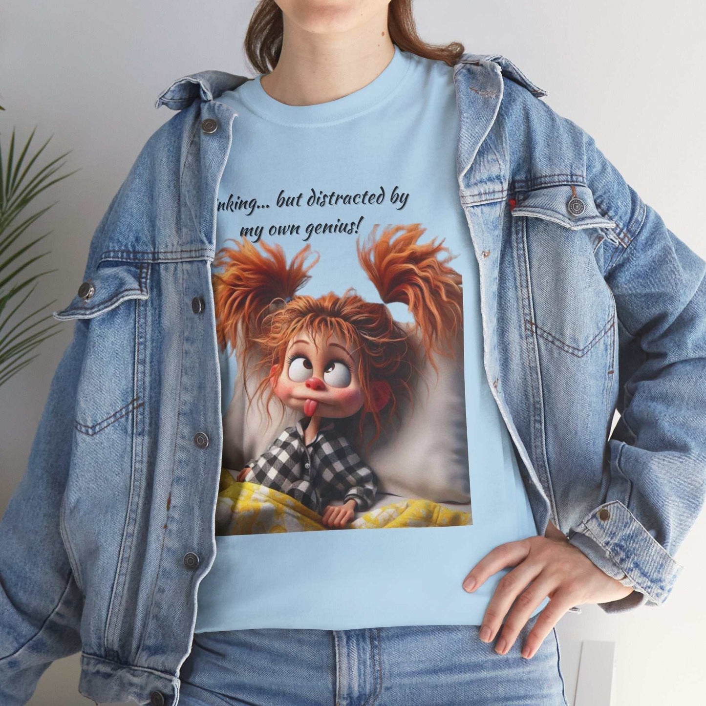 Whimsical Cotton Graphic Tee - Fun Casual Wear, Perfect Gift for Kids and Adults