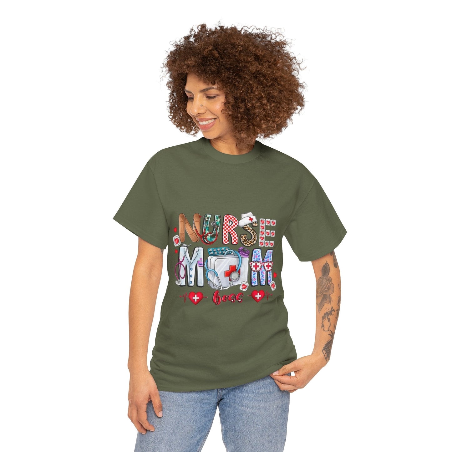 Nurse Mom Boss Shirt, Gift For Nurse Mom