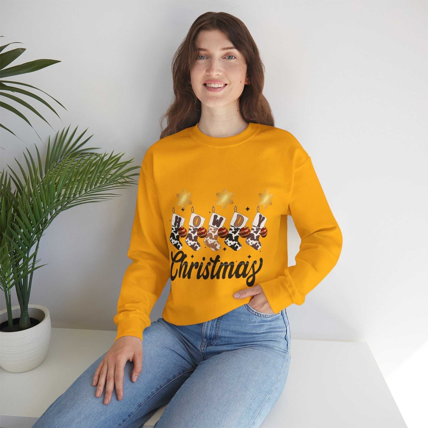 Howdy Christmas Sweatshirt, Cowboy Christmas Gift