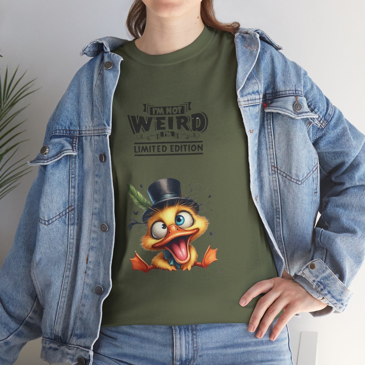 Limited Edition Unisex Heavy Cotton Tee - "I'm Not Weird" Graphic Tee