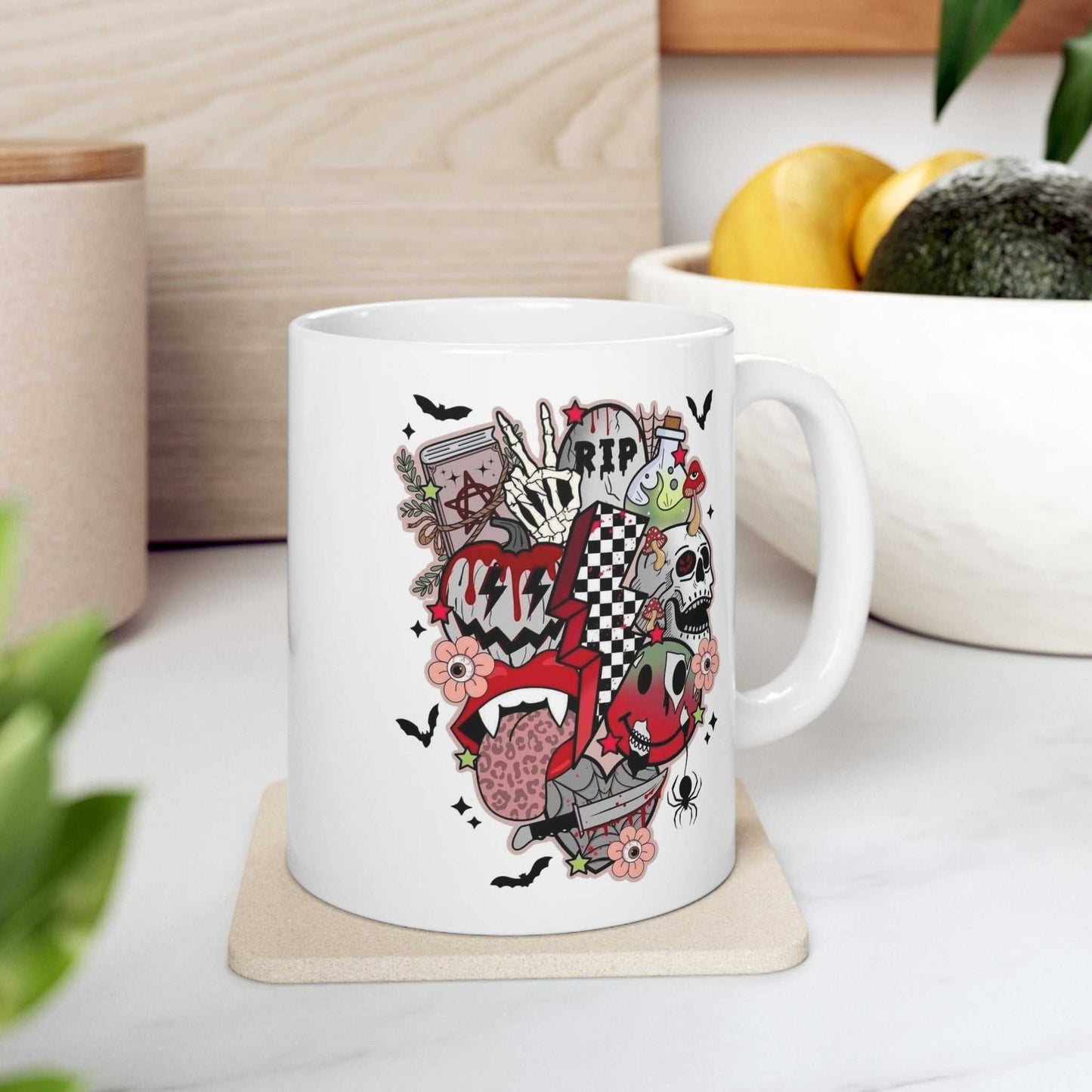 Halloween Retro Disco Party Mug, Retro Mugs Gift