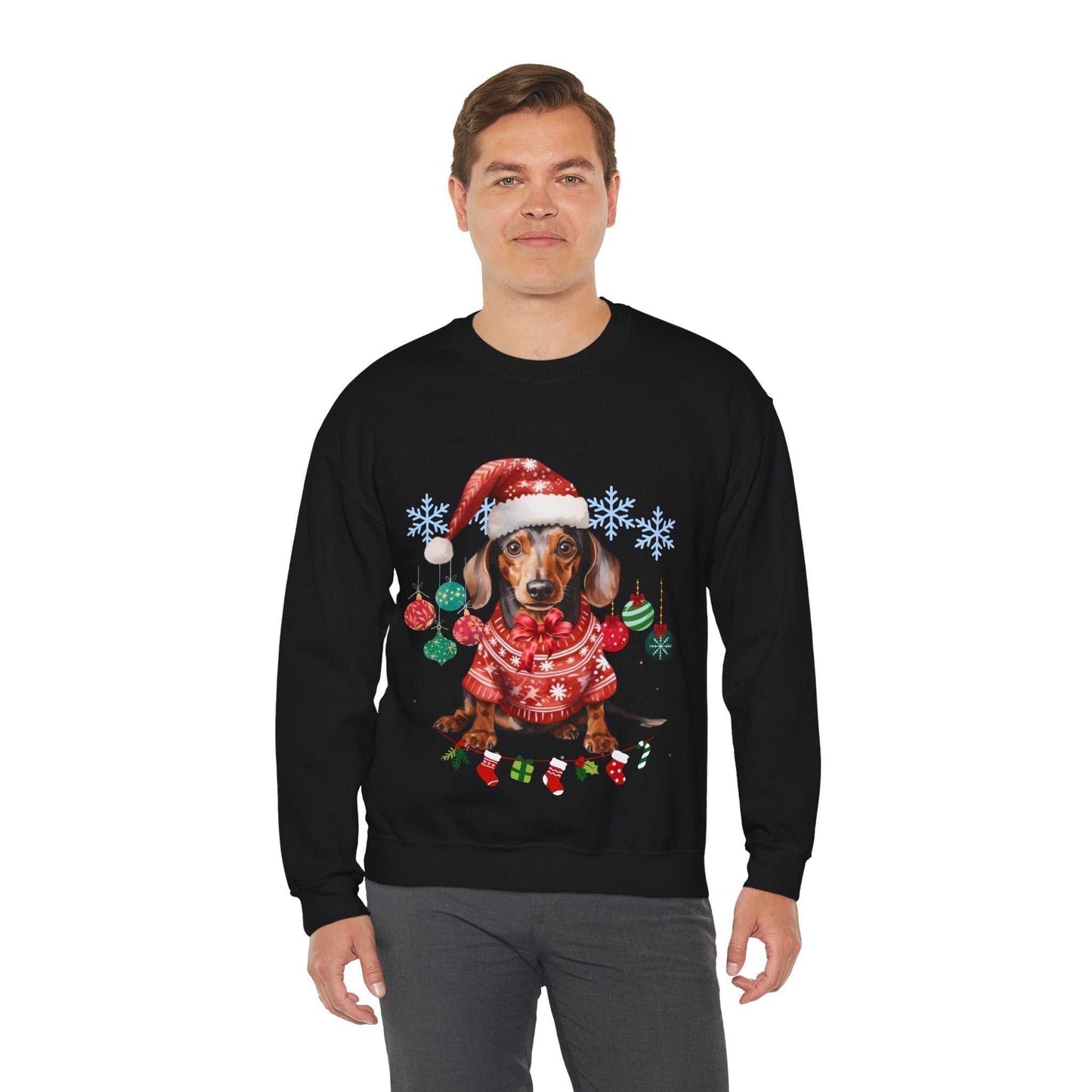 Christmas on the Farm Sweatshirt, Dog Christmas Gift,