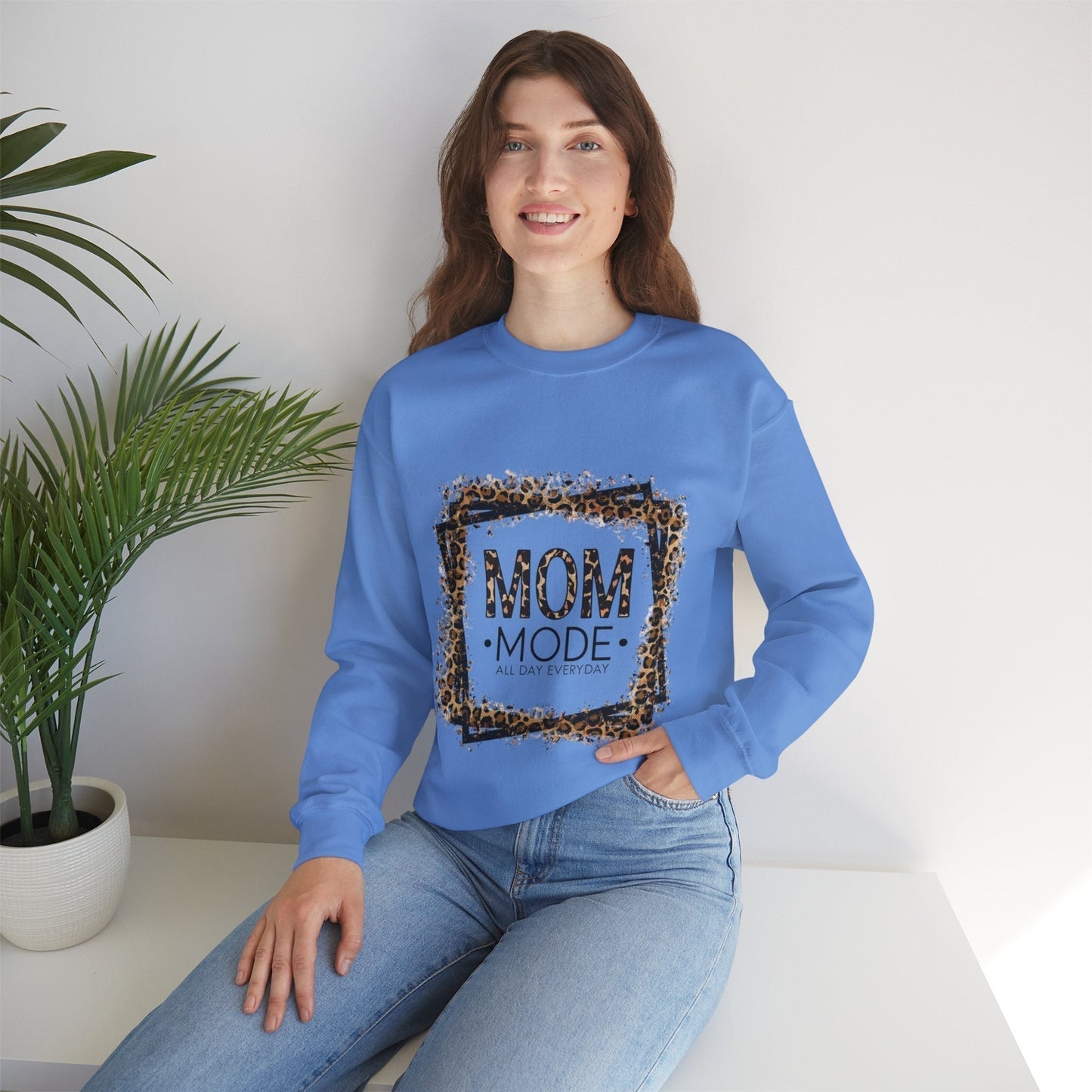 Mom Mode Sweatshirt Crewneck - All Day Everyday