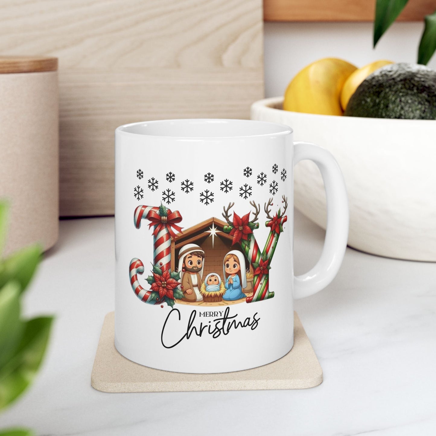 Joy To The World Mugs, Christmas Baby Jesus Gift