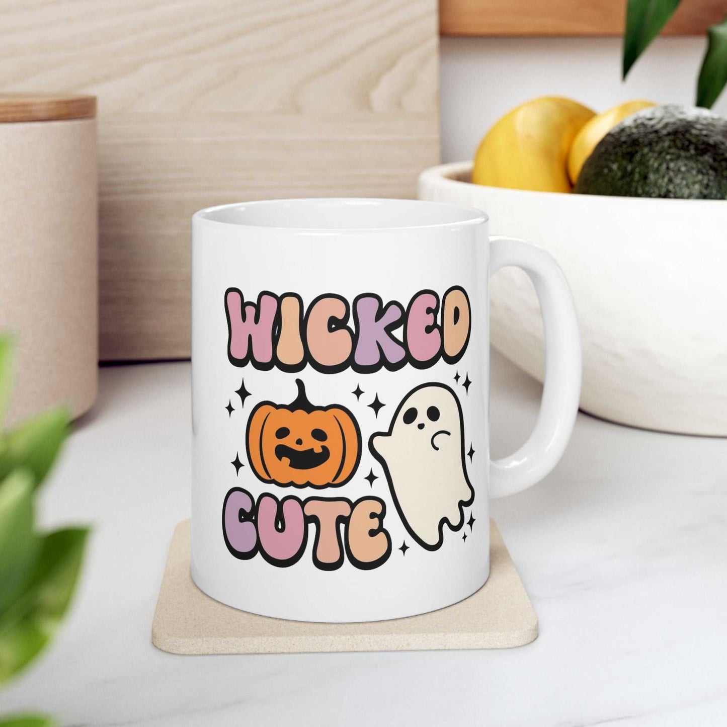 Wicked Cute Halloween Mugs, Spooky Fun Mugs Gift