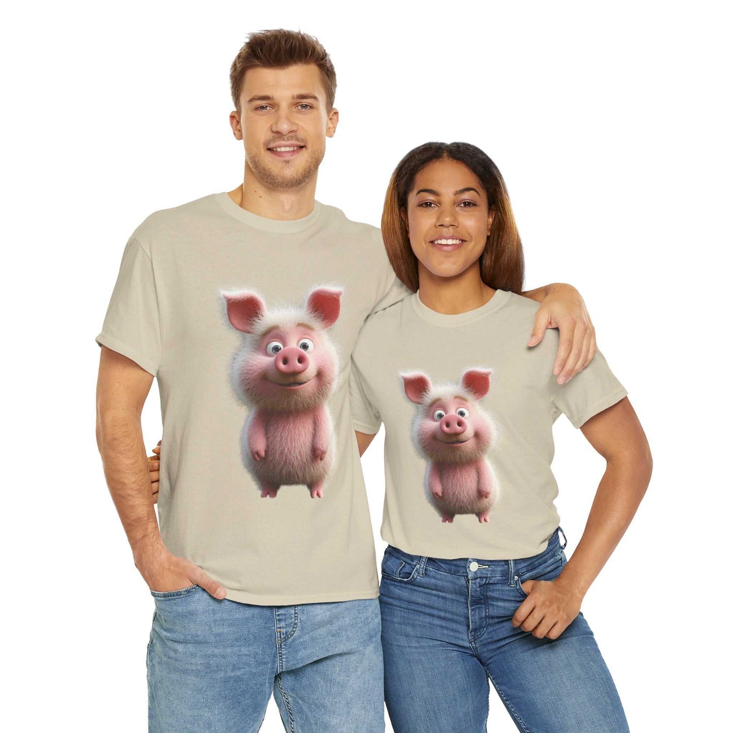 Cute pig t-shirt for animal lovers - Fun Gift for Animal Lovers, Casual Wear Pig