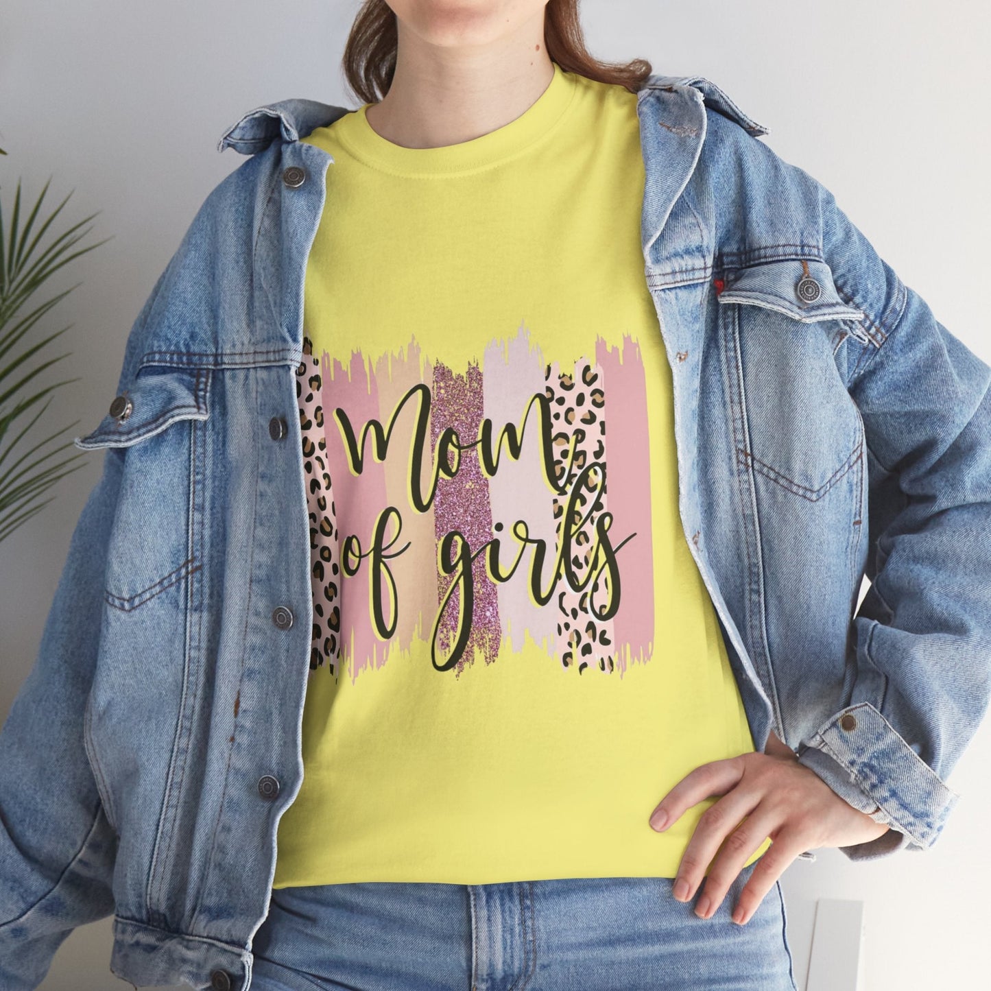 Mom of Girls Unisex Tee Cotton Shirt - Cute & Casual Women's Gift