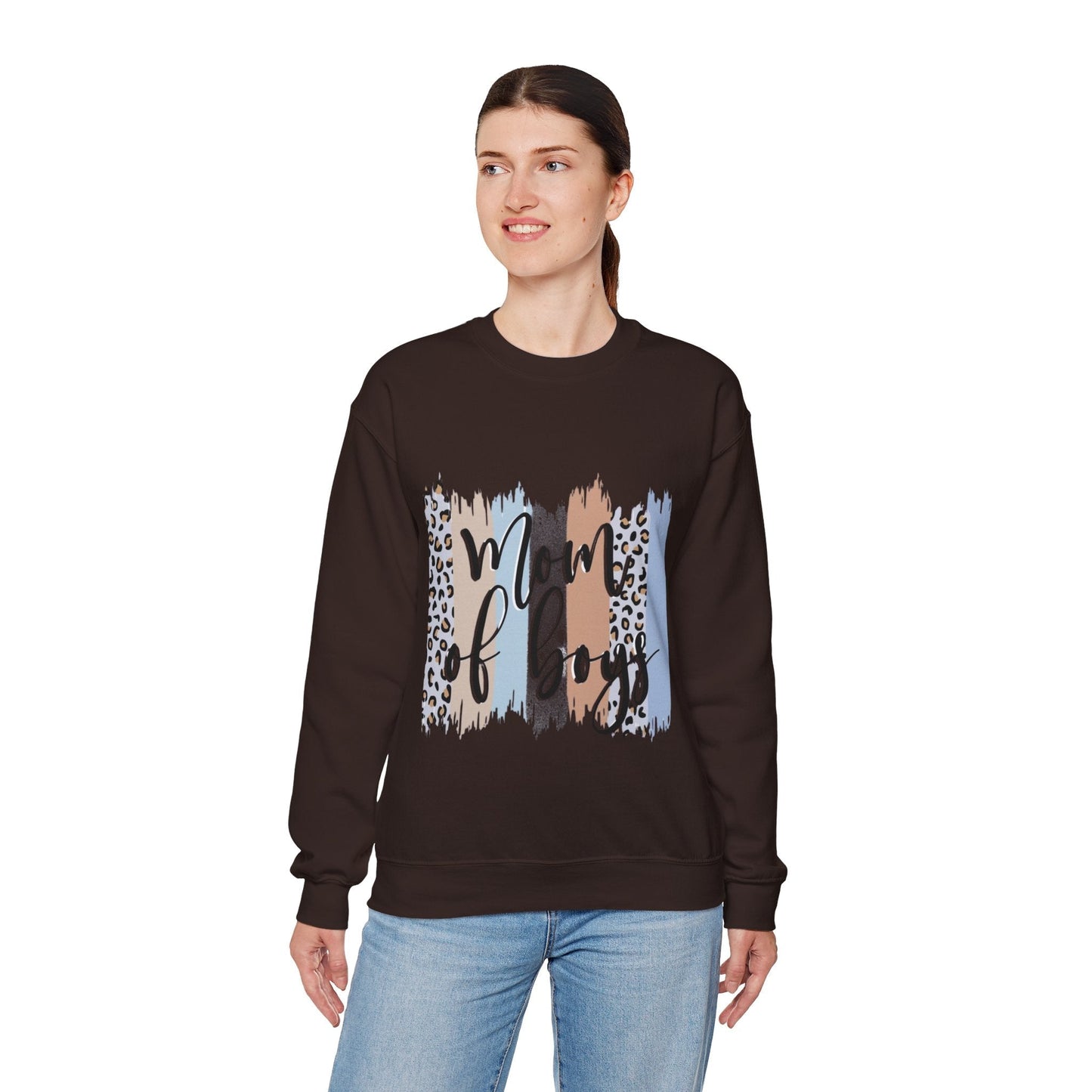 Mom of Boys Crewneck Sweatshirt - Stylish and Cozy Gift for Moms