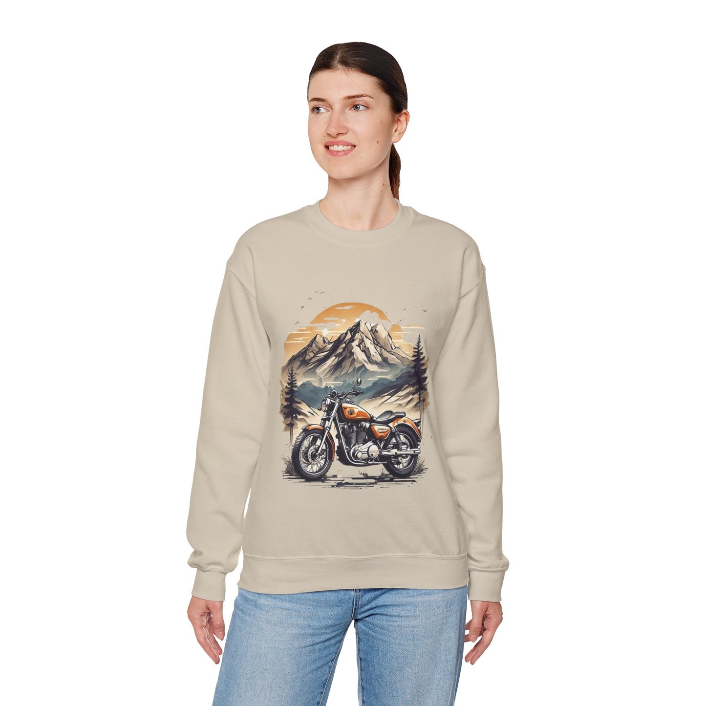Adventure Awaits Motorcycle Sweatshirt, Retro Vintage Gift