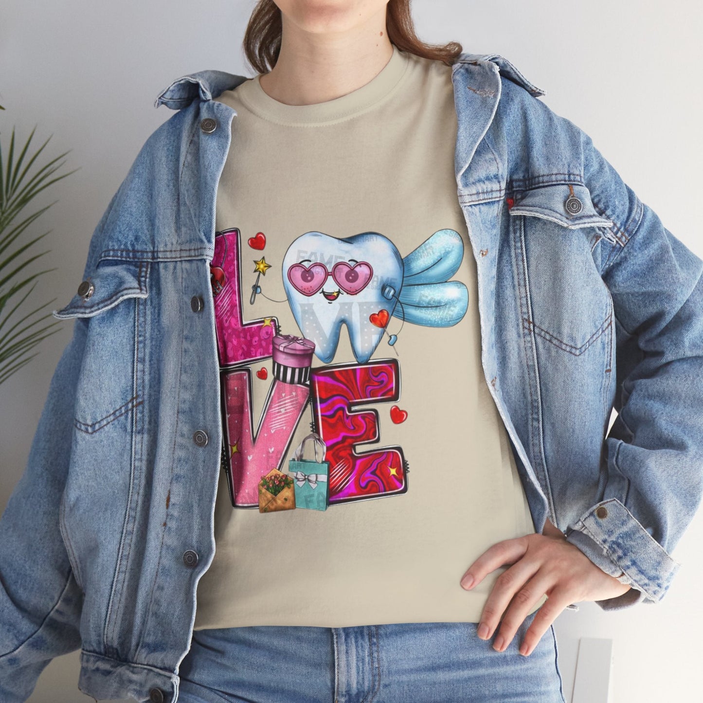 Love Dental Valentine T-Shirt, Dental Hygienist Gift