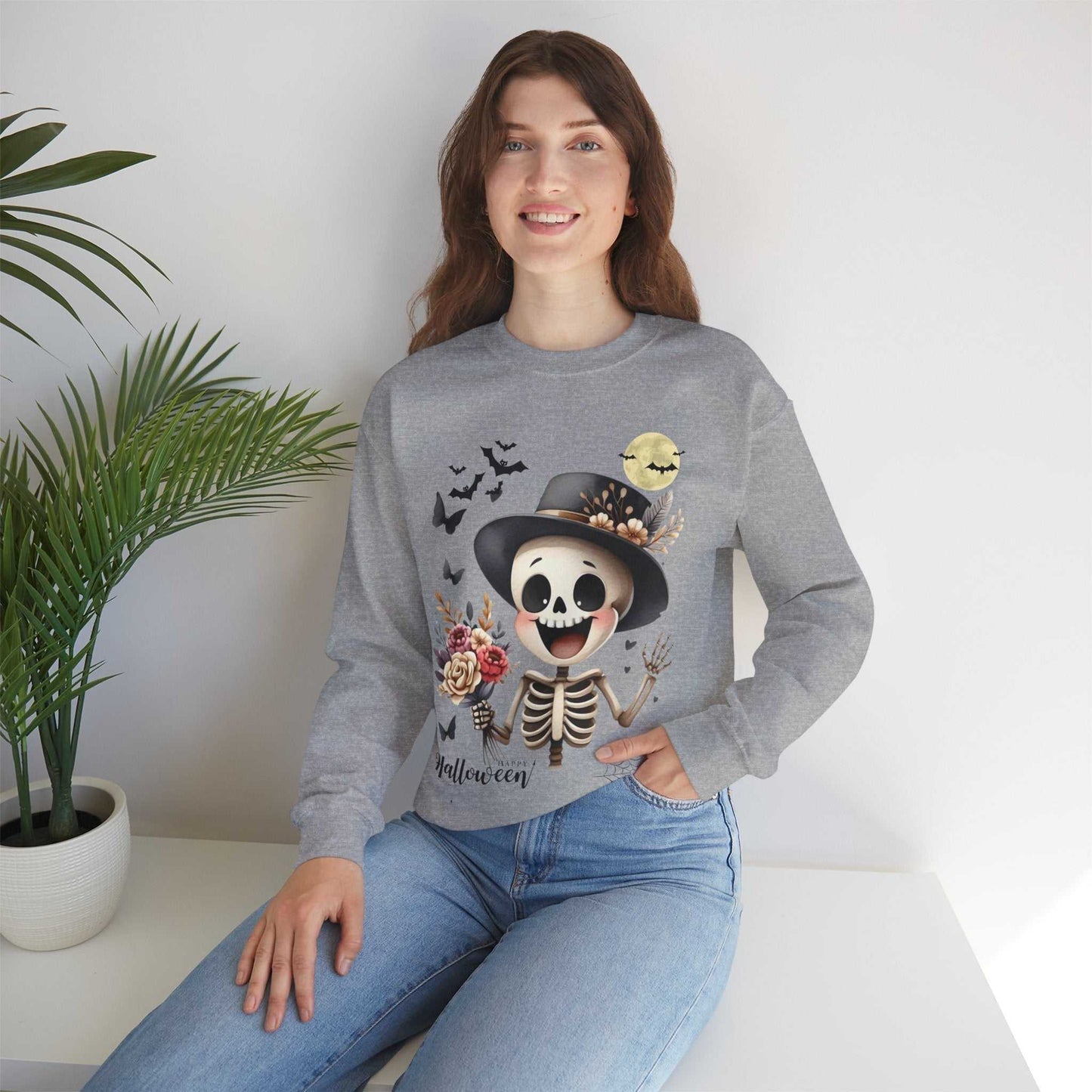 Funny Skeleton Kids Halloween Sweatshirt – Spooky & Cute Costume Alternative!