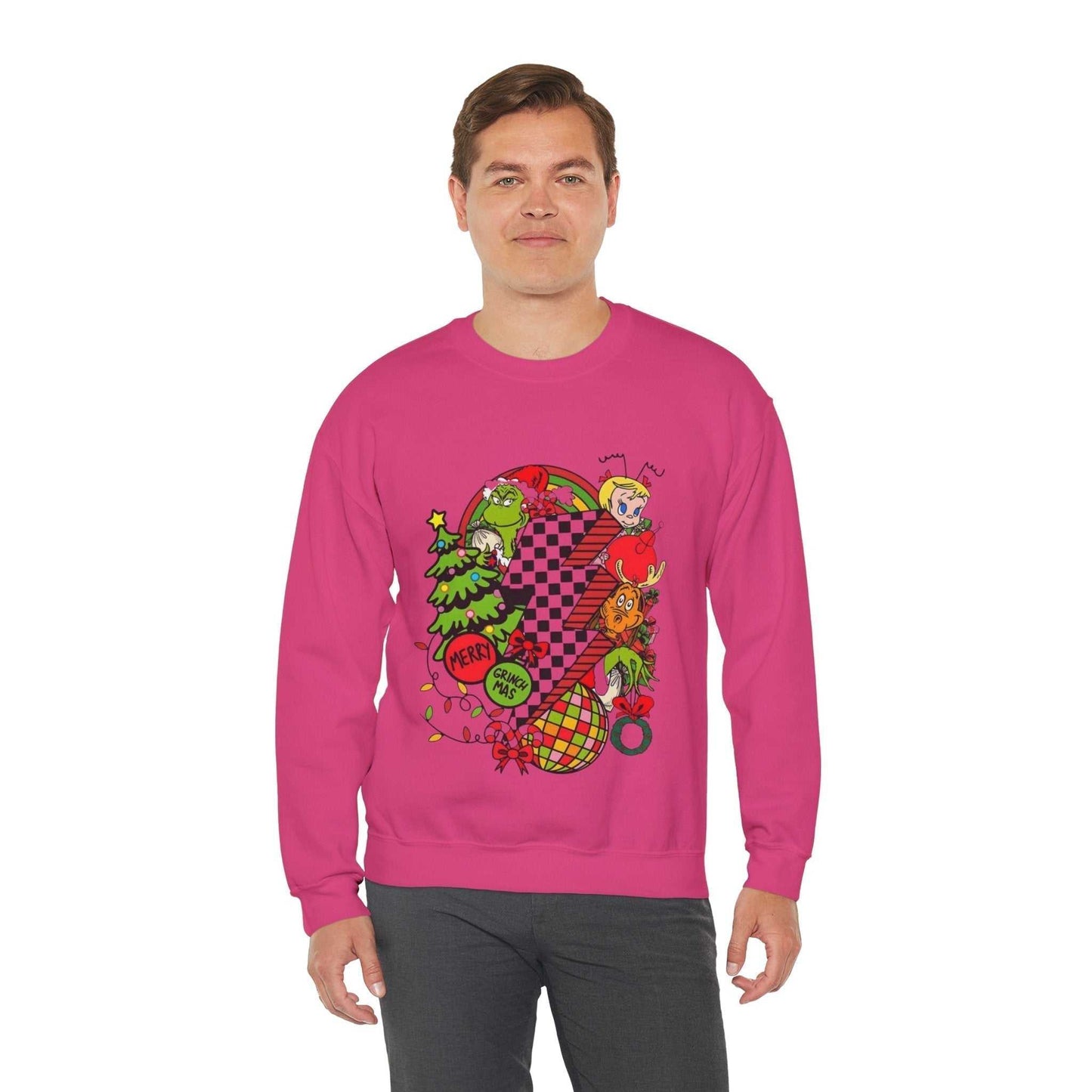 Merry Grinchmas Sweatshirt, Disco Christmas Gift
