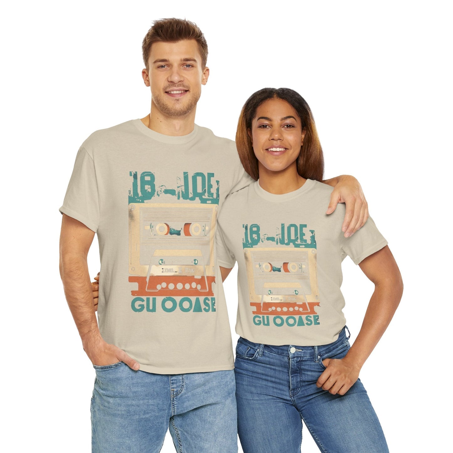 Retro Cassette Unisex Heavy Cotton Tee – Nostalgic Music Apparel