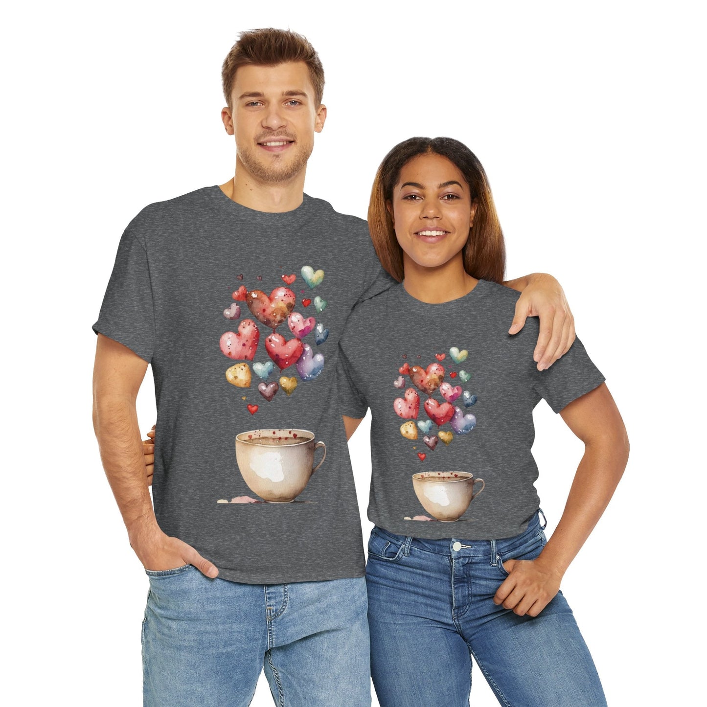 Coffee Is My Valentine T-Shirt, Cup Coffee Hearts Lover Gift