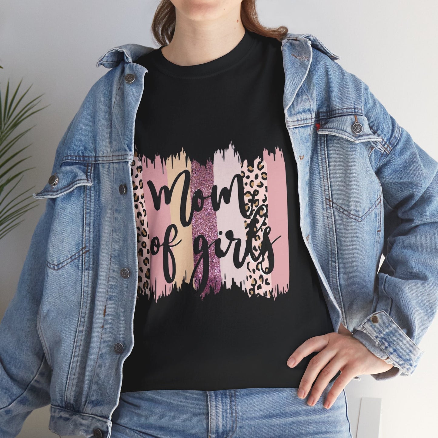 Mom of Girls Unisex Tee Cotton Shirt - Cute & Casual Women's Gift