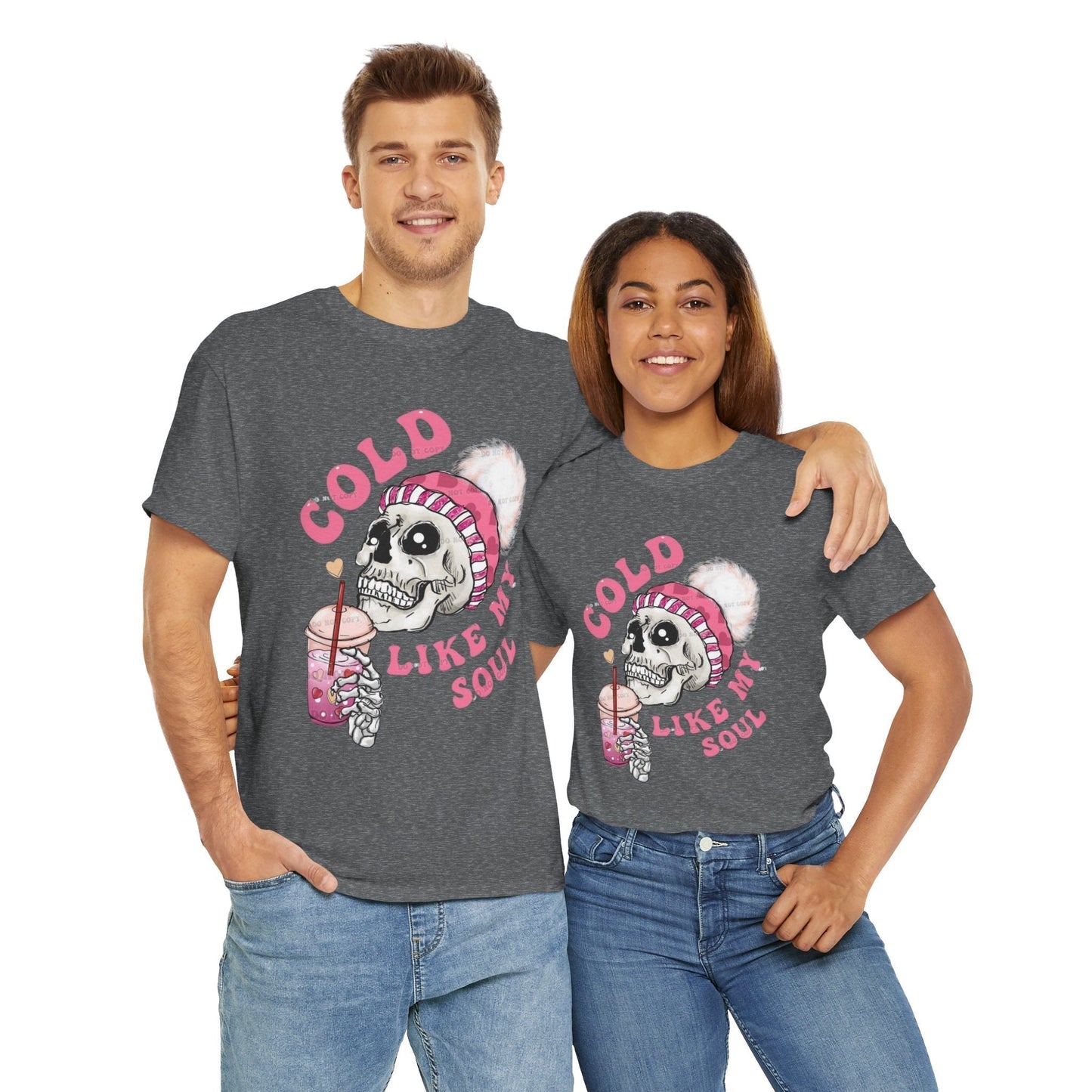 Cold Like My Soul T-Shirt, Skeleton Coffee Gift