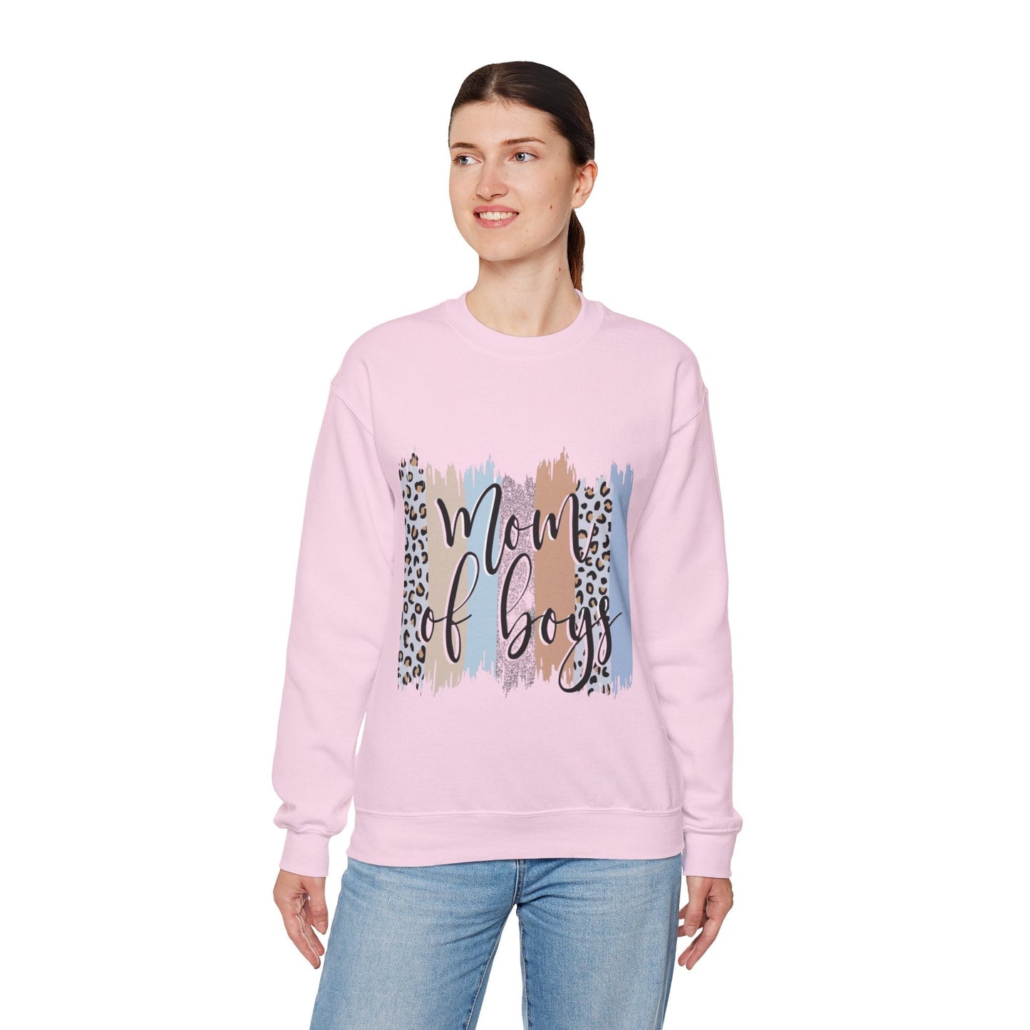 Mom of Boys Crewneck Sweatshirt - Stylish and Cozy Gift for Moms