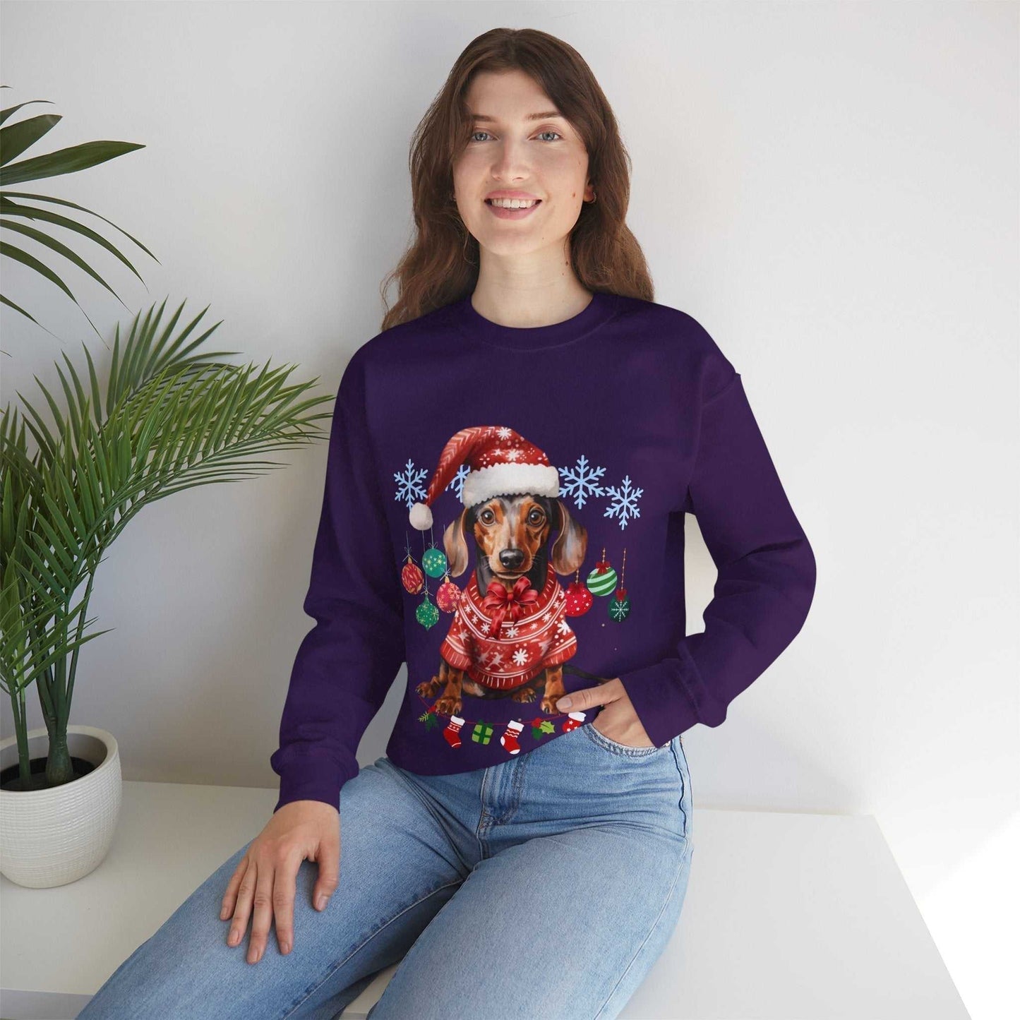 Christmas on the Farm Sweatshirt, Dog Christmas Gift,