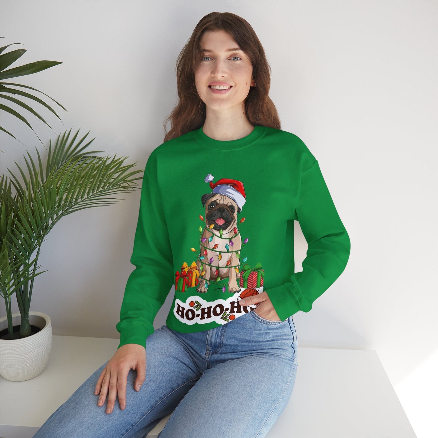 Cute Christmas Dog Sweatshirt, Christmas Dog Gift