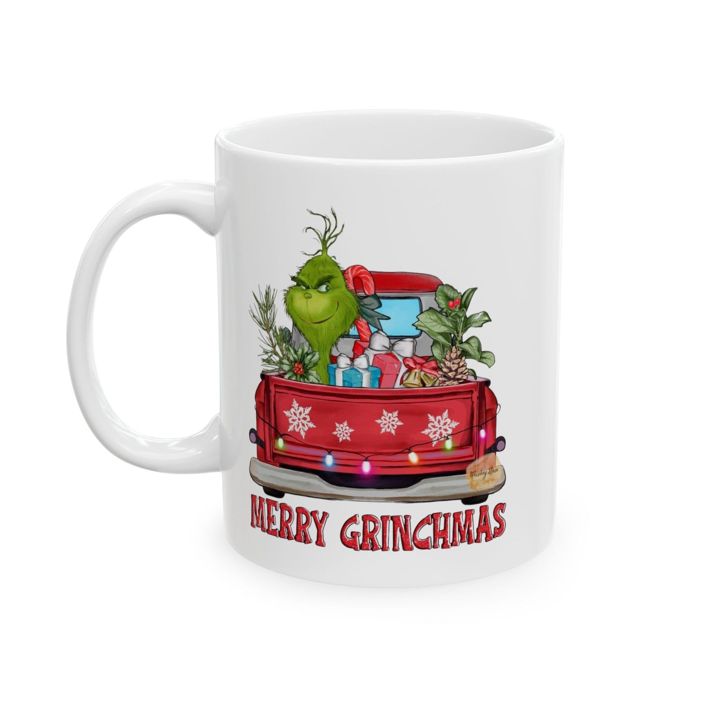Merry Grinchmas Mugs, Festive Retro Mugs