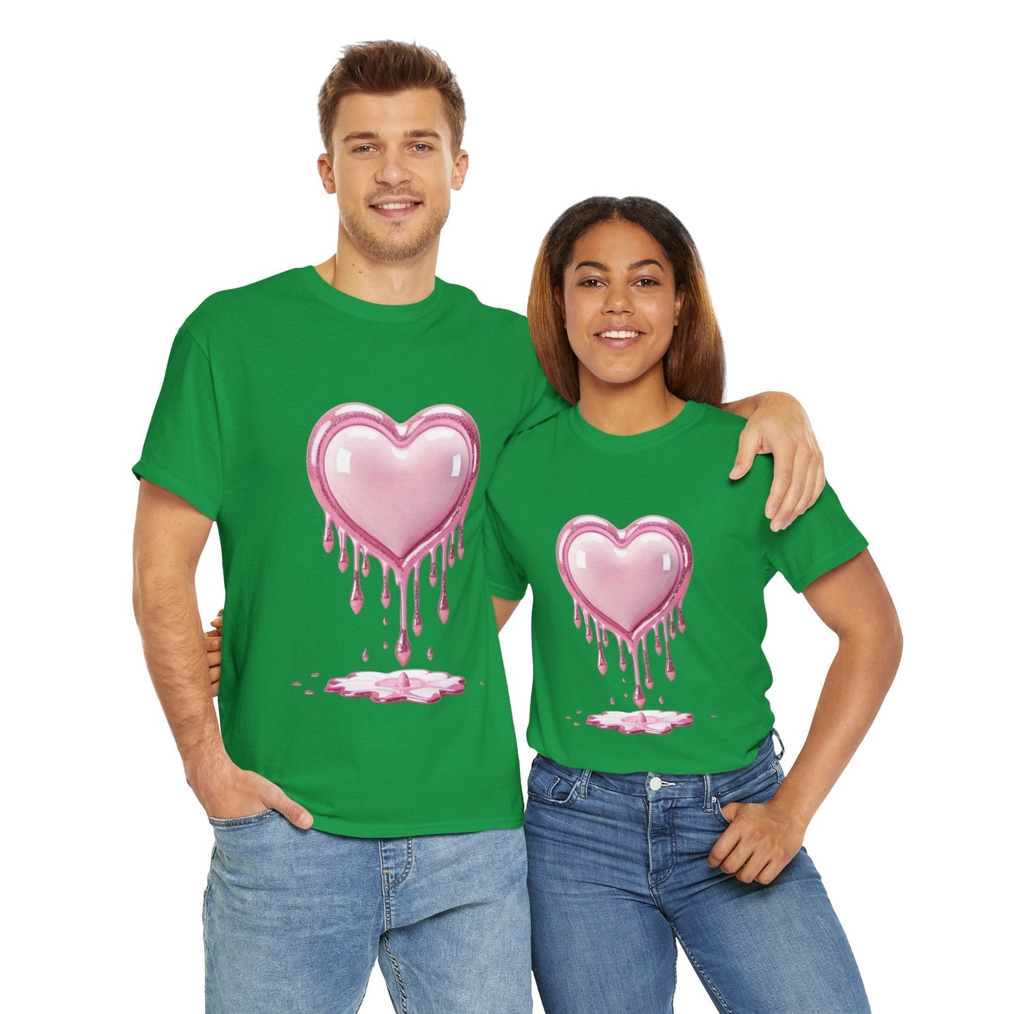 Drippy Heart Valentines Day T-shirt, My Heart Valentines Day Gift