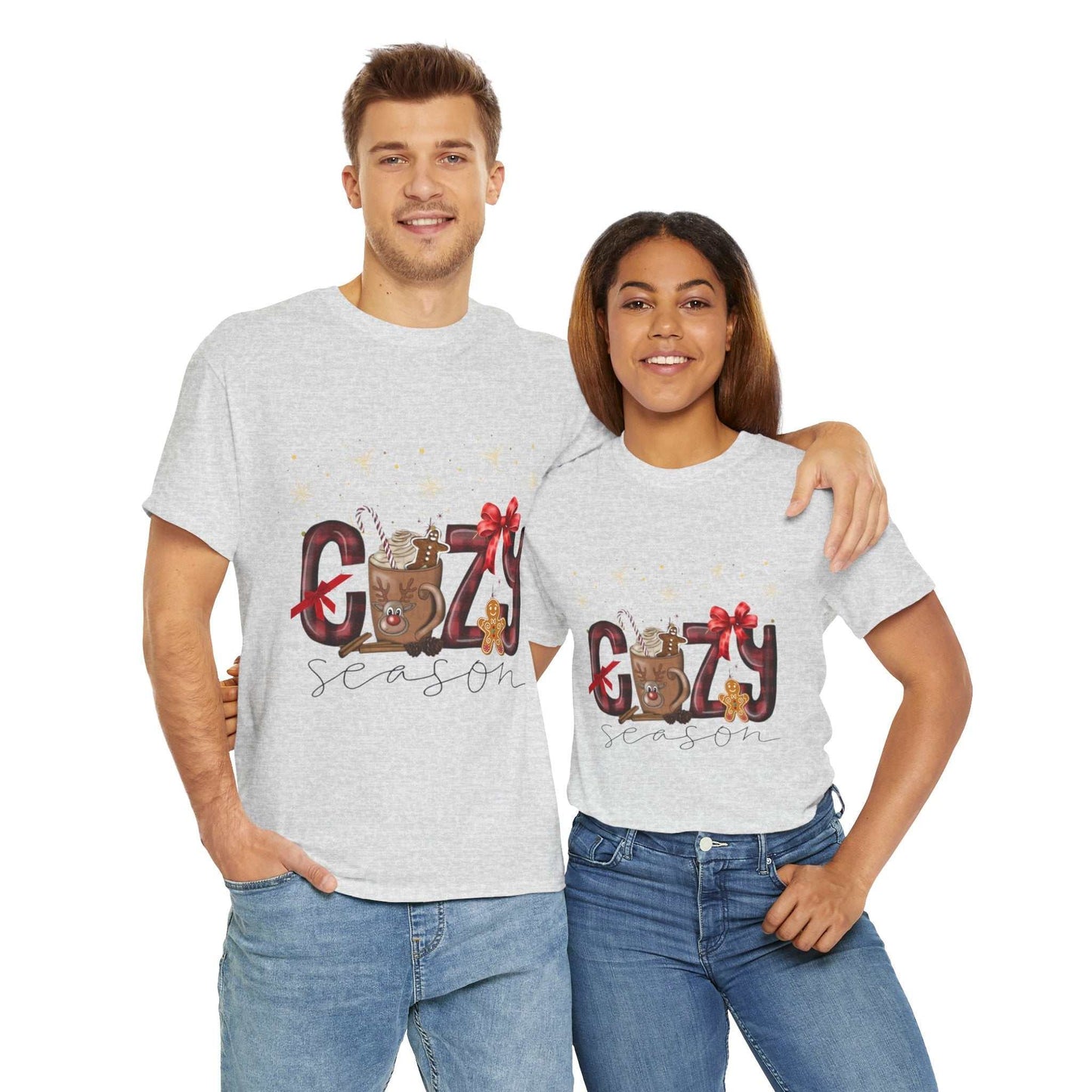 Cozy Coffee Christmas Shirt with festive design, perfect gift for coffee lovers.