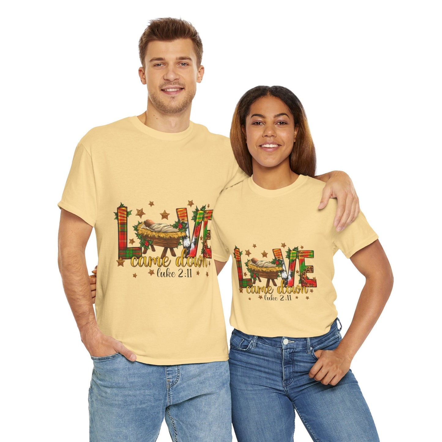 Love Came Down Christmas Shirt, Jesus Christian Gift