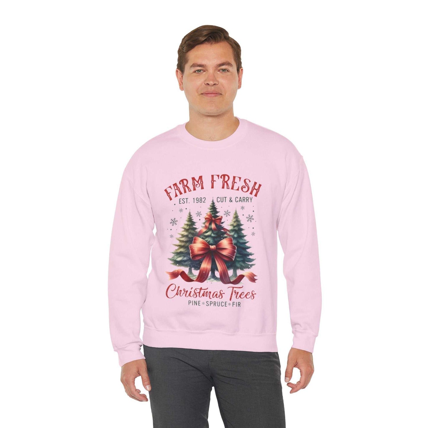 Farm Fresh Christmas Trees Sweatshirt, Christmas Holiday Gift